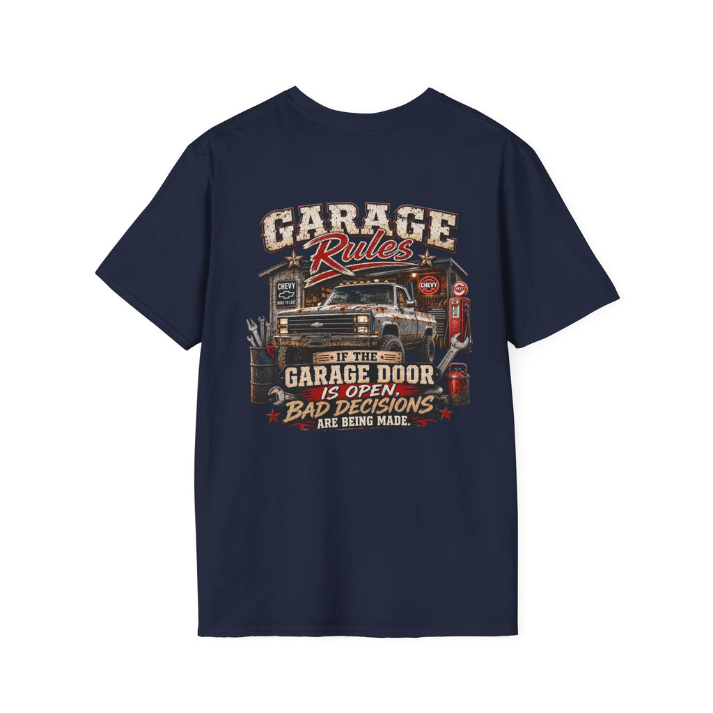 Garage Rules Chevrolet K30 Vintage Truck T-Shirt — Retro K-30 Badge Tee