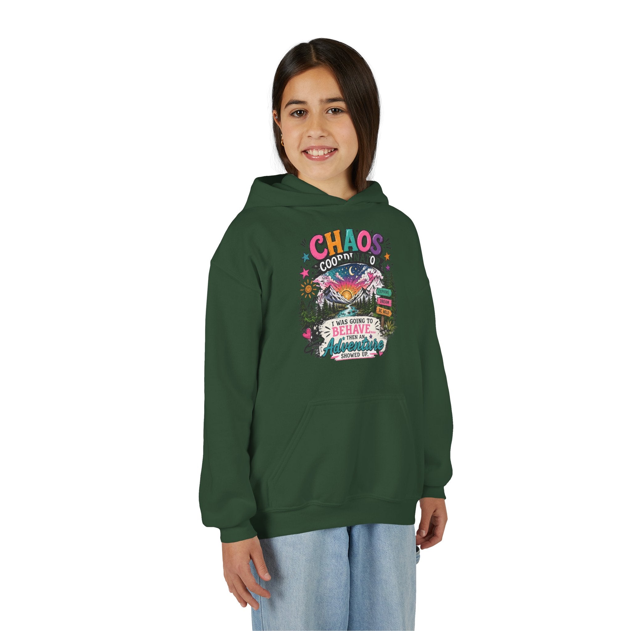 Chaos Coordinator Youth Heavy Blend Hooded Sweatshirt