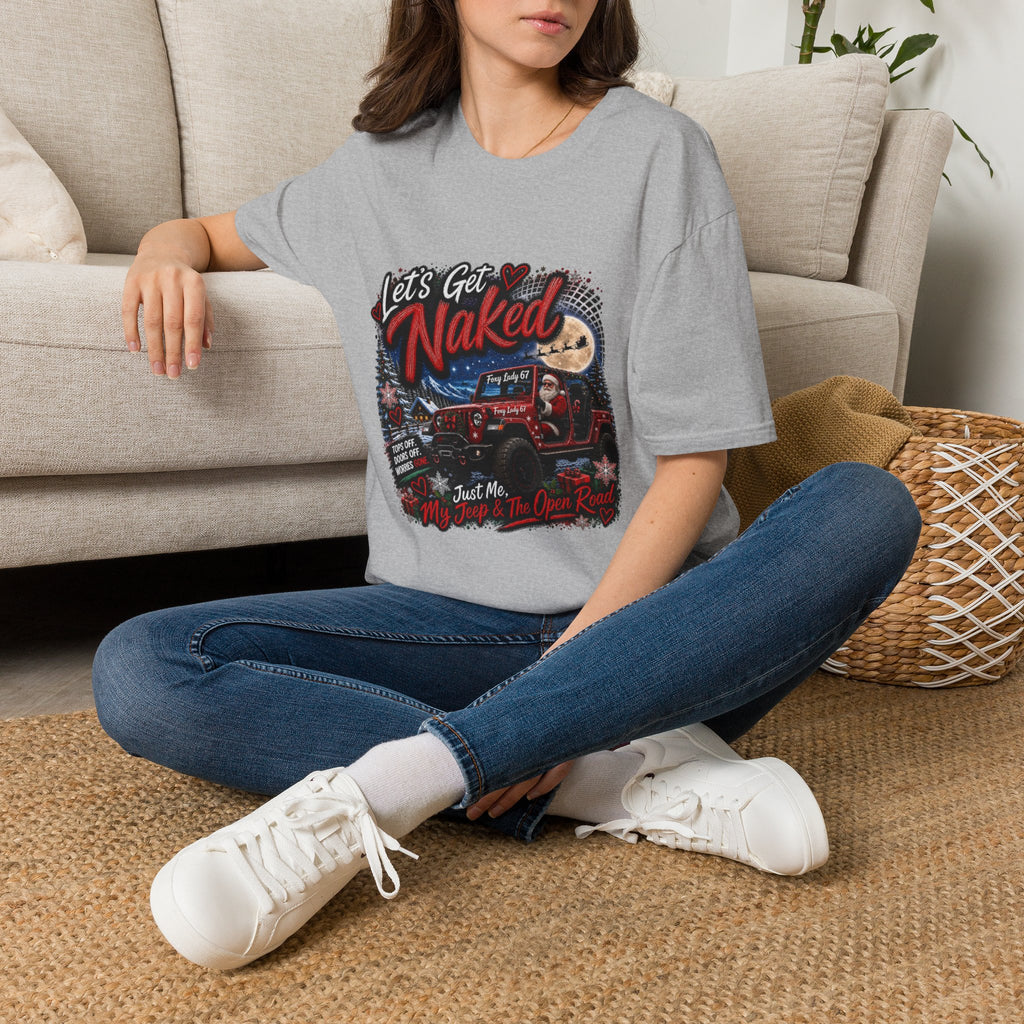 Let's Get Naked Jeep T-Shirt — Funny Off-Road Camping Tee