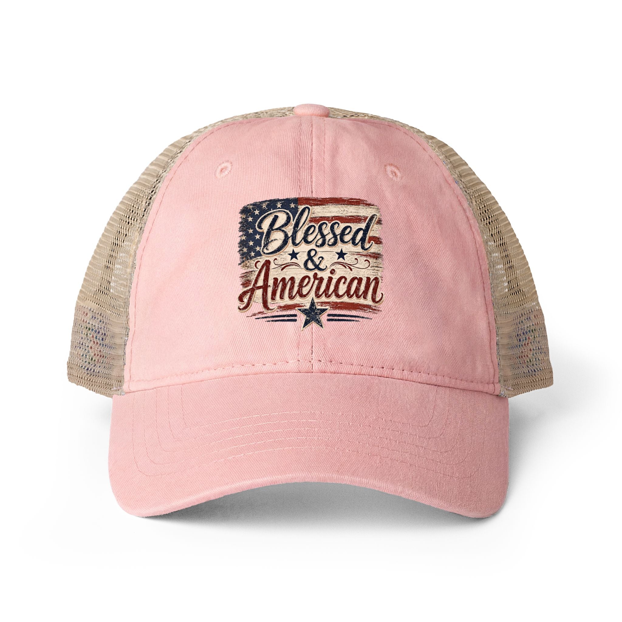 Women's Washed Mesh-Back Cap