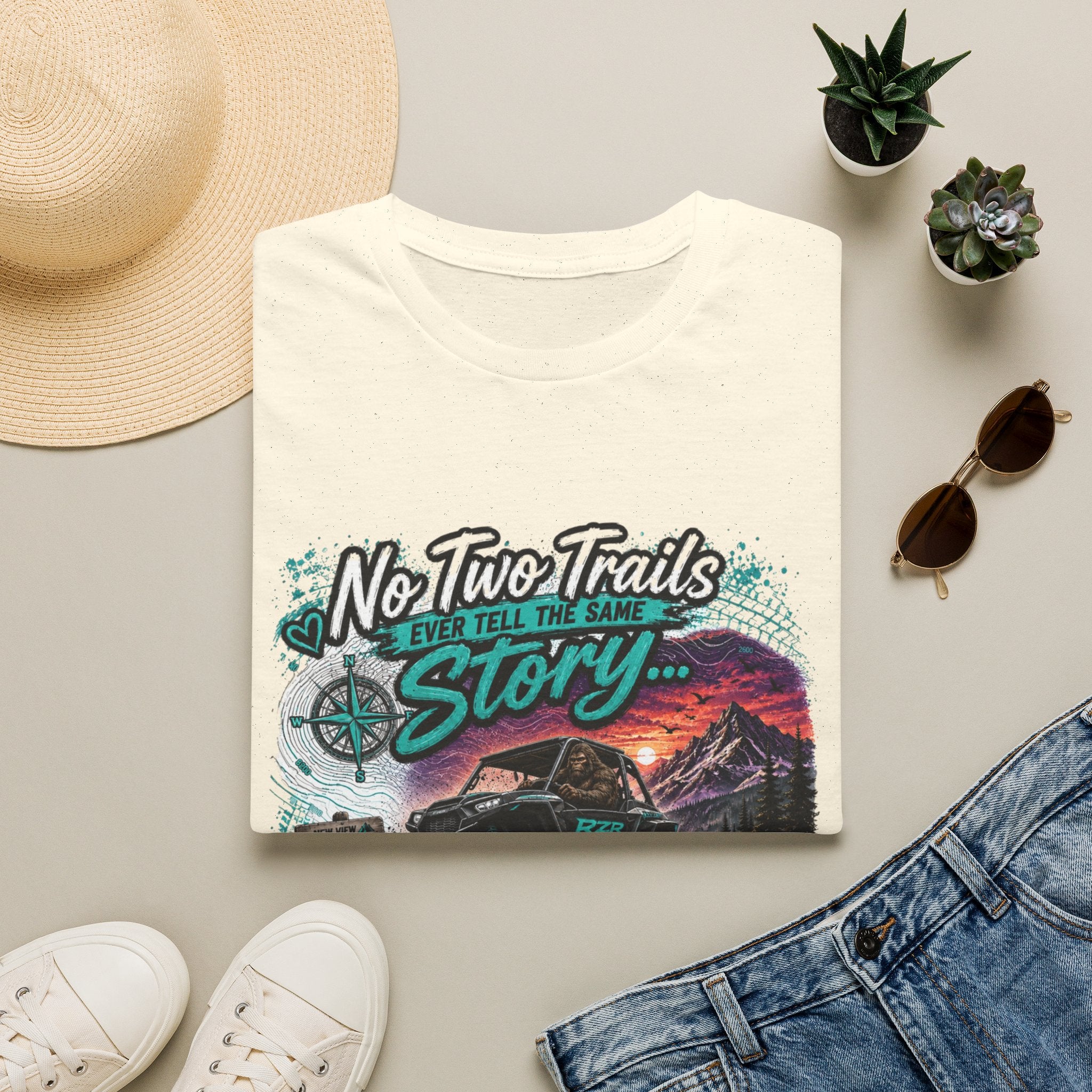 Adventure T‑Shirt — "No Two Trails Ever Tell the Same Story" Outdoor Graphic Tee