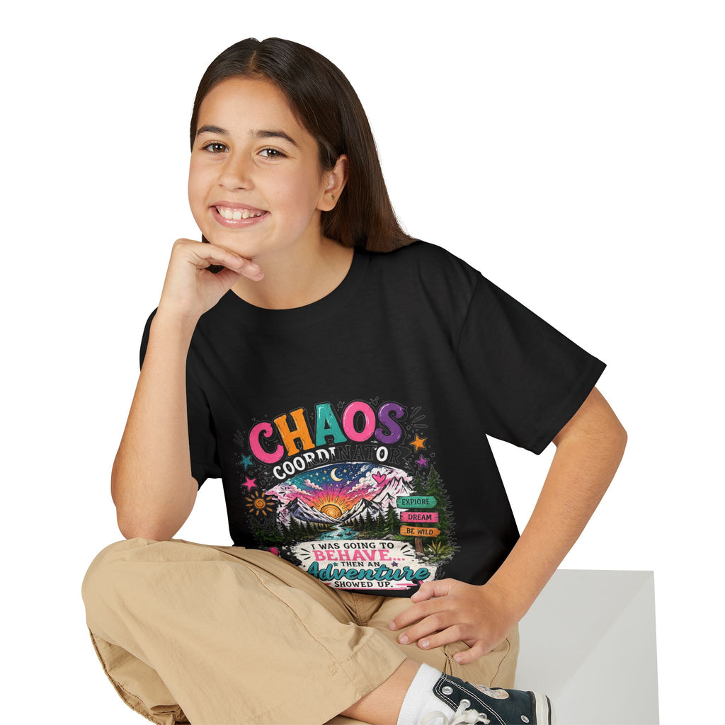 'Chaos Coordinator' Adventure Graphic Tee (Was Going to Behave, Then an Adventure Showed Up) — Youth T-Shirt
