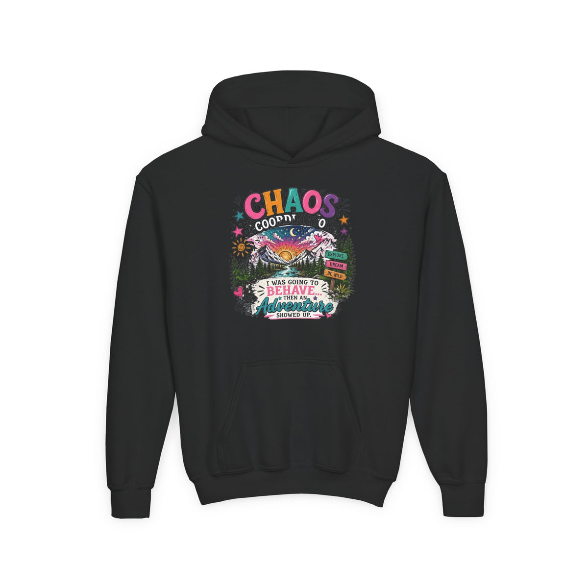 Chaos Coordinator Youth Heavy Blend Hooded Sweatshirt