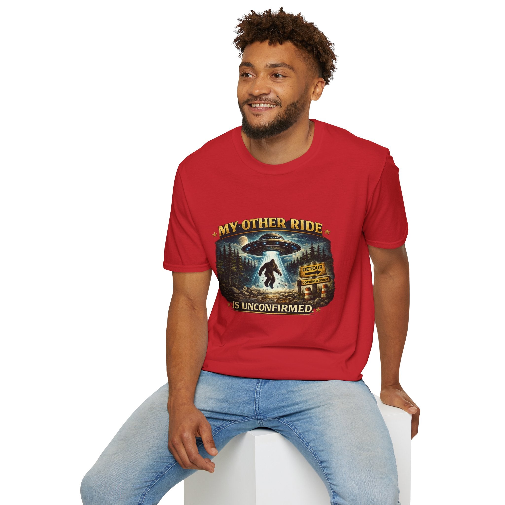UFO Tee — "My Other Ride is Unconfirmed" Alien Abduction T-Shirt