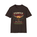 Family Tradition T-Shirt — Vintage Cabin Sunset Graphic Tee