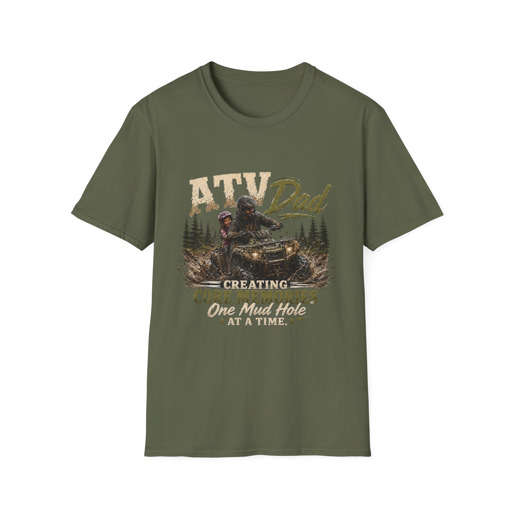 ATV Dad T-Shirt – "Creating Core Memories One Mud Hole at a Time" Outdoor Riding Tee