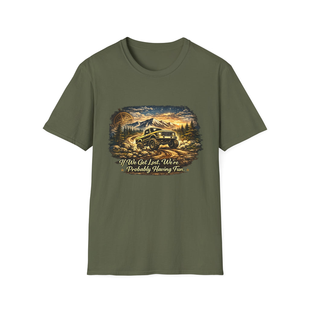 Off-Road Adventure T-Shirt – 'We’ve Got Lost, We’re Probably Having Fun' Scenic Truck Tee