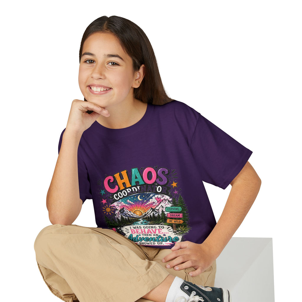 'Chaos Coordinator' Adventure Graphic Tee (Was Going to Behave, Then an Adventure Showed Up) — Youth T-Shirt