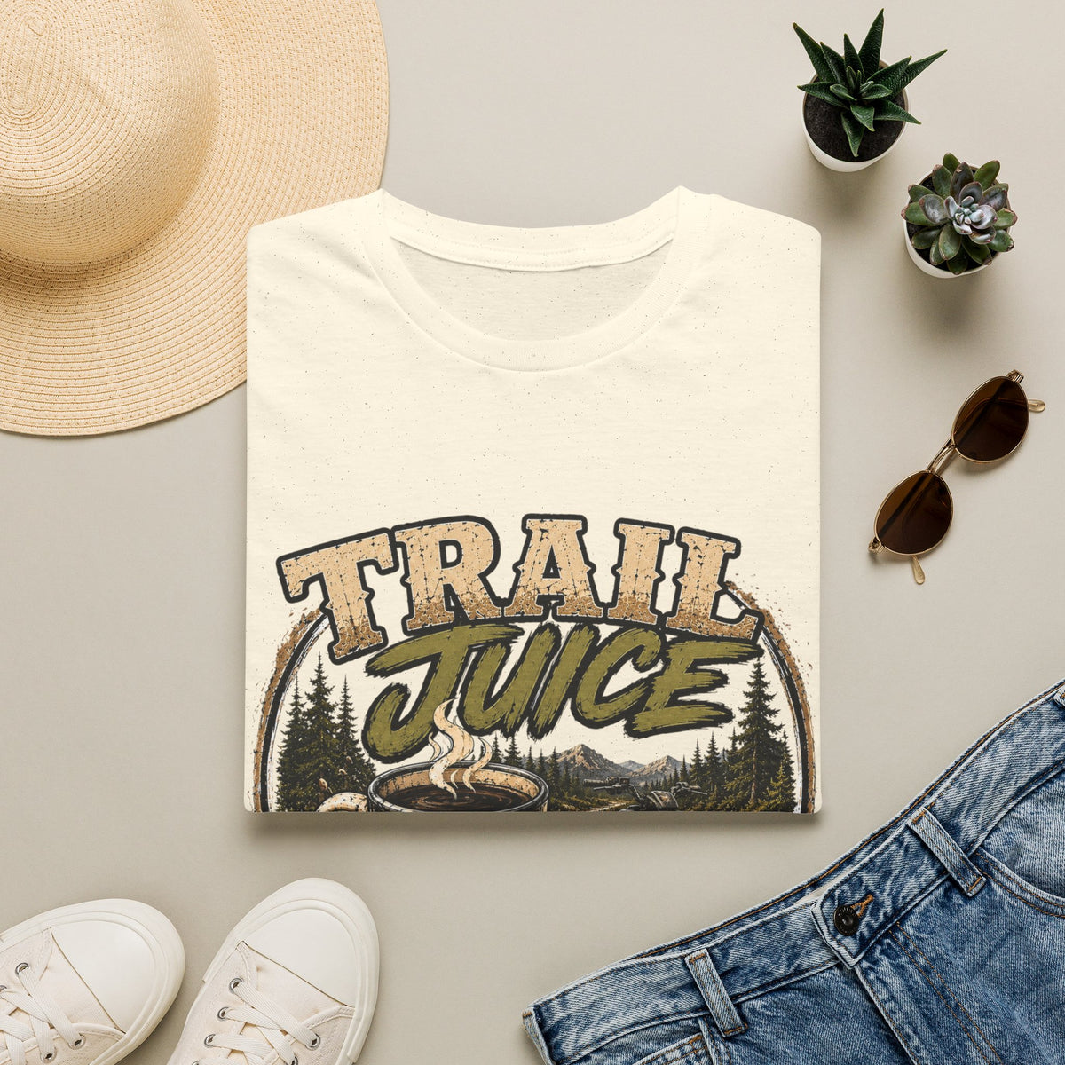 Trail Juice T-Shirt — Vintage Outdoor Camping Graphic
