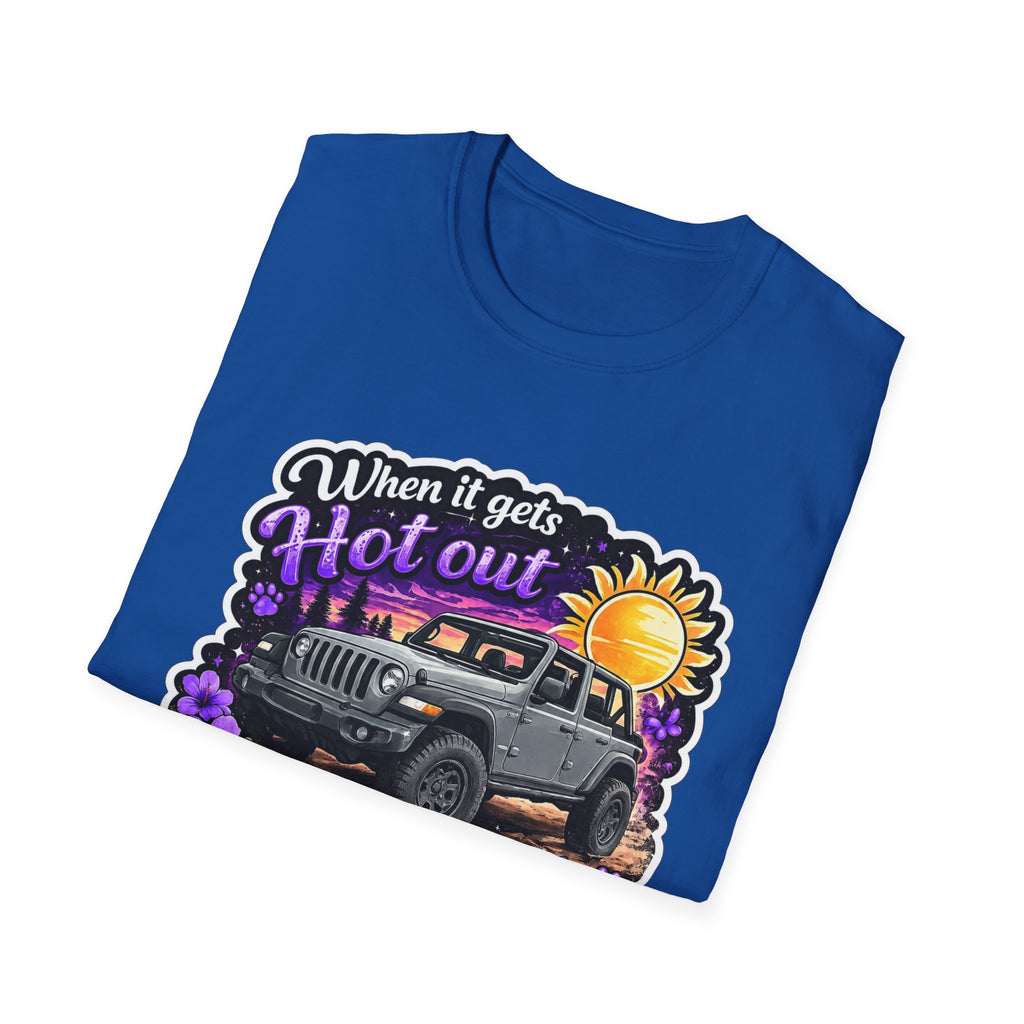 When It Gets Hot (Purple) Unisex Softstyle T-Shirt