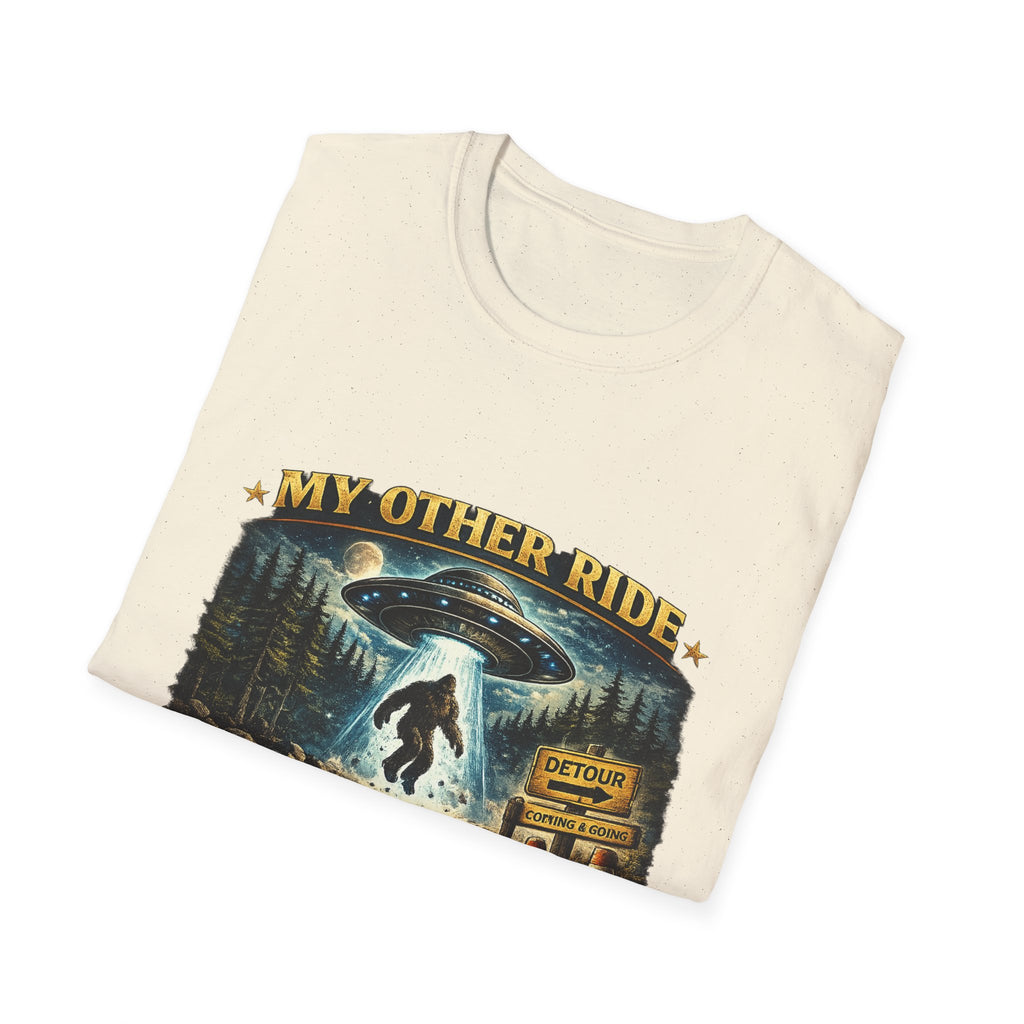 UFO Tee — "My Other Ride is Unconfirmed" Alien Abduction T-Shirt