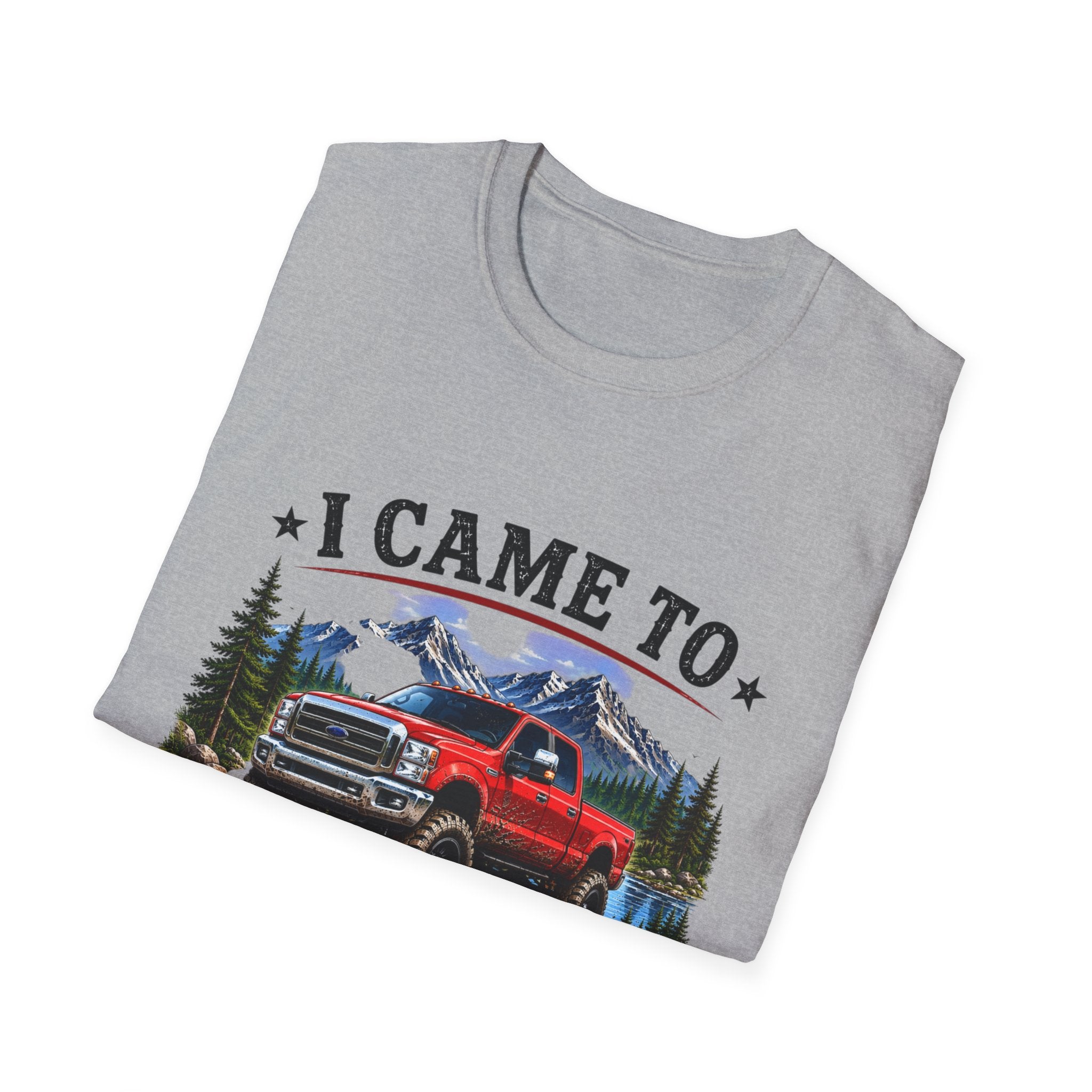 I Came to Avoid People Truck Softstyle T-Shirt