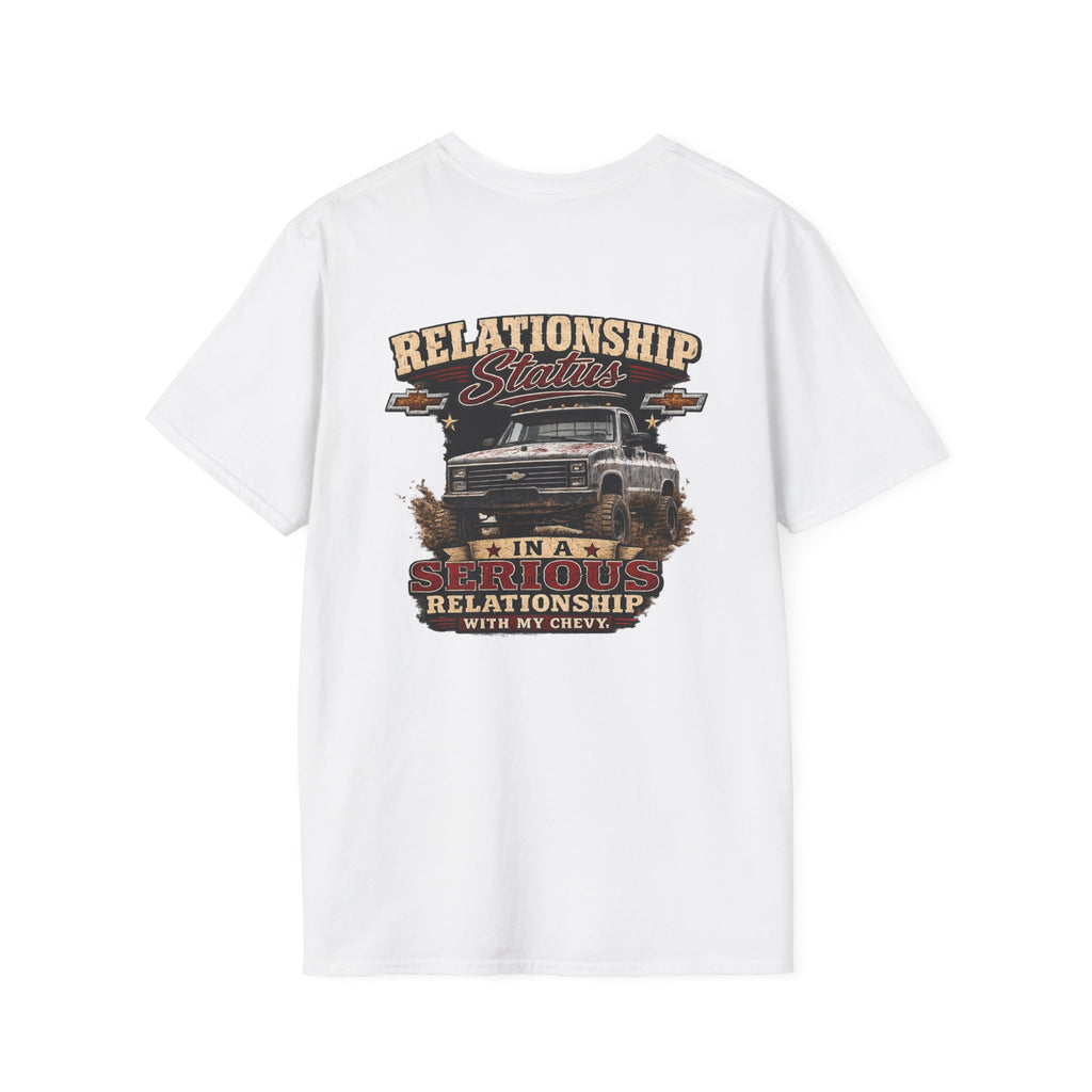 Relationship Status - Chevrolet K30 Vintage Truck Pocket T-Shirt