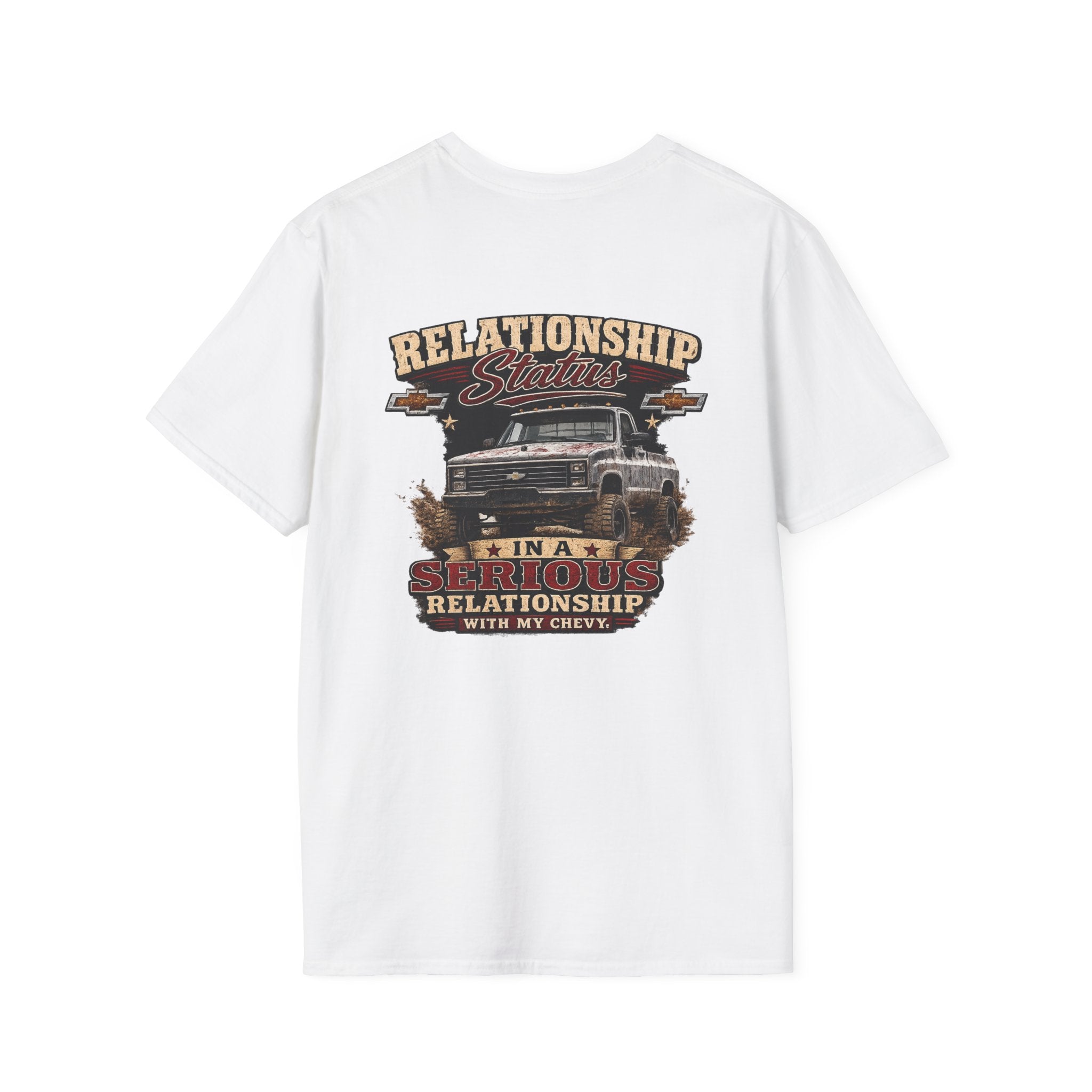 Relationship Status - Chevrolet K30 Vintage Truck Pocket T-Shirt