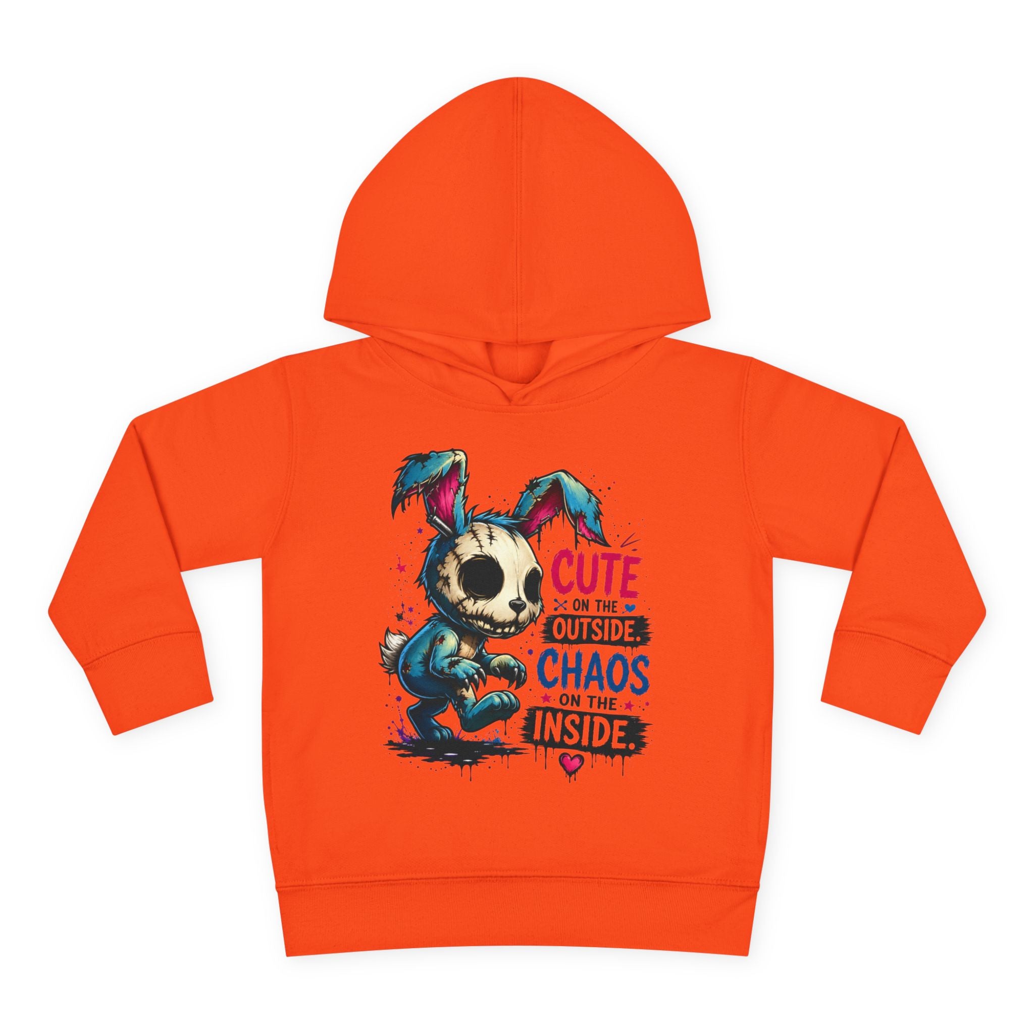 Cute on the outside Choas on the inside Toddler Pullover Fleece Hoodie