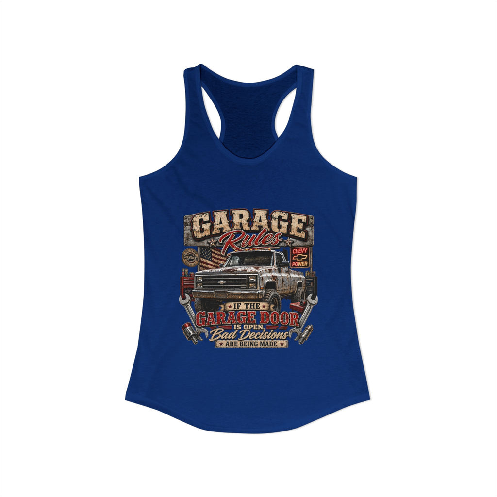 Garage Rules Ideal Racerback Tank