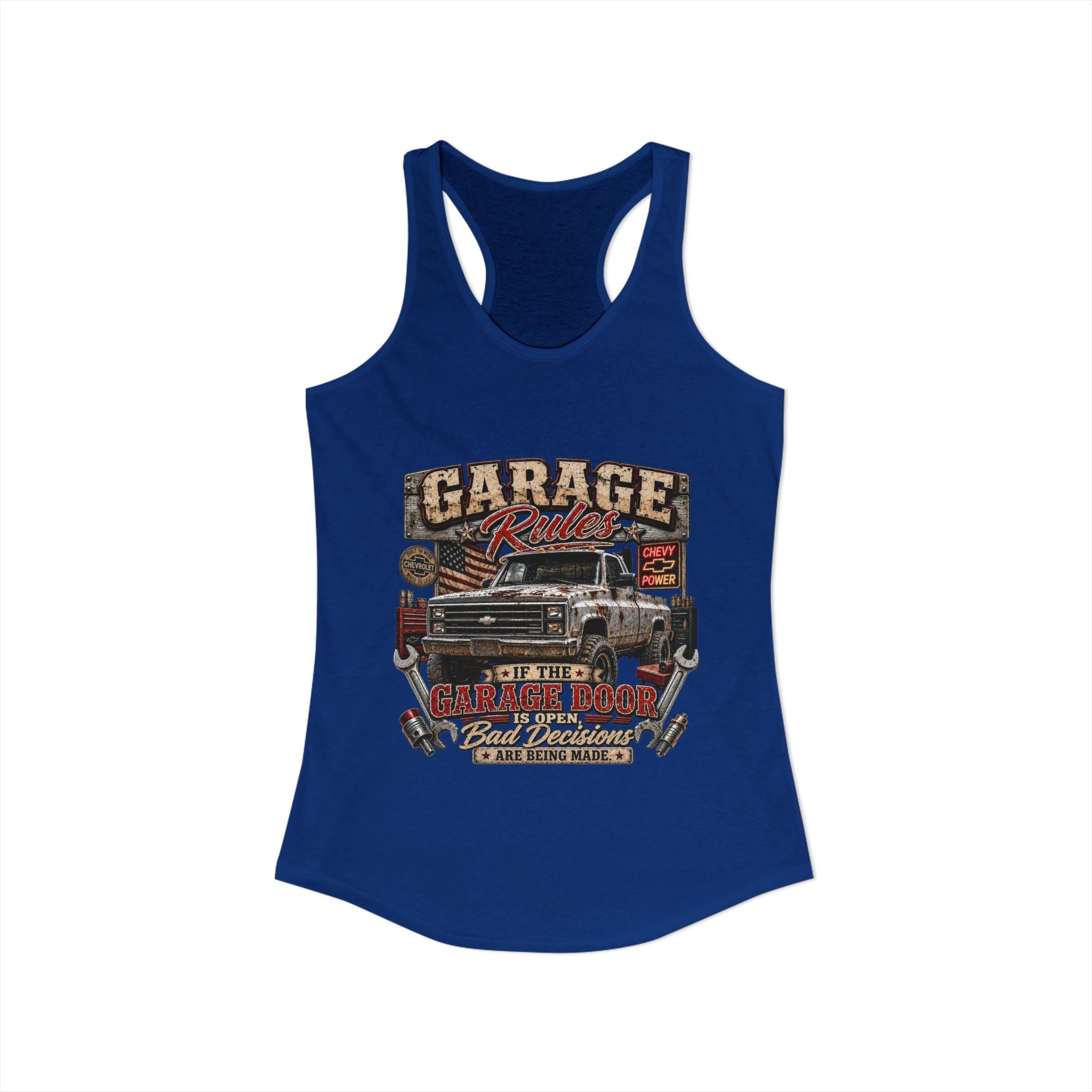 Garage Rules Ideal Racerback Tank