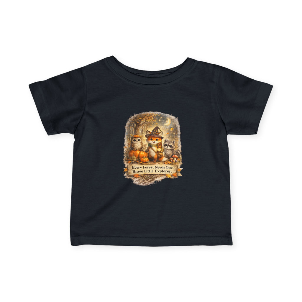 Woodland Halloween Critters "Every Forest Needs One Brave Little Explorer" — Infant Tee