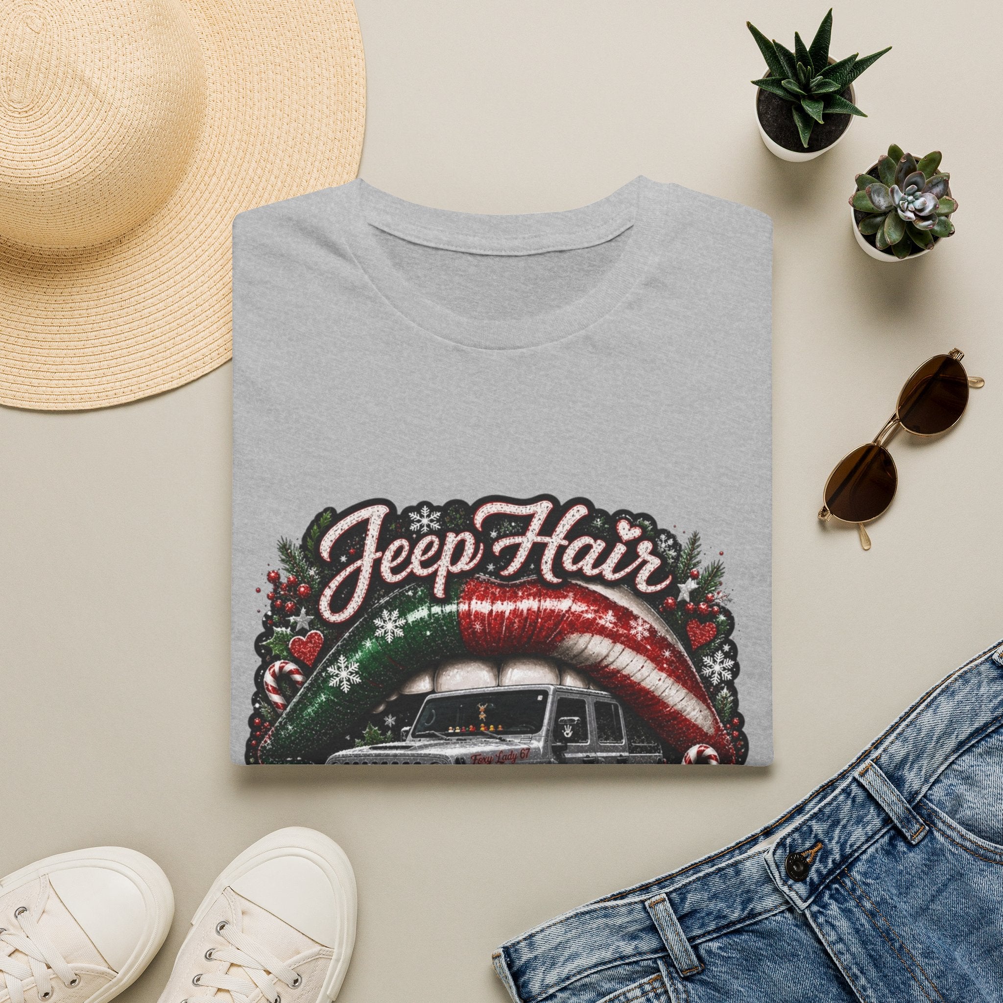 Jeep Hair Don't Care T-Shirt — Holiday Jeep Lover Graphic Tee