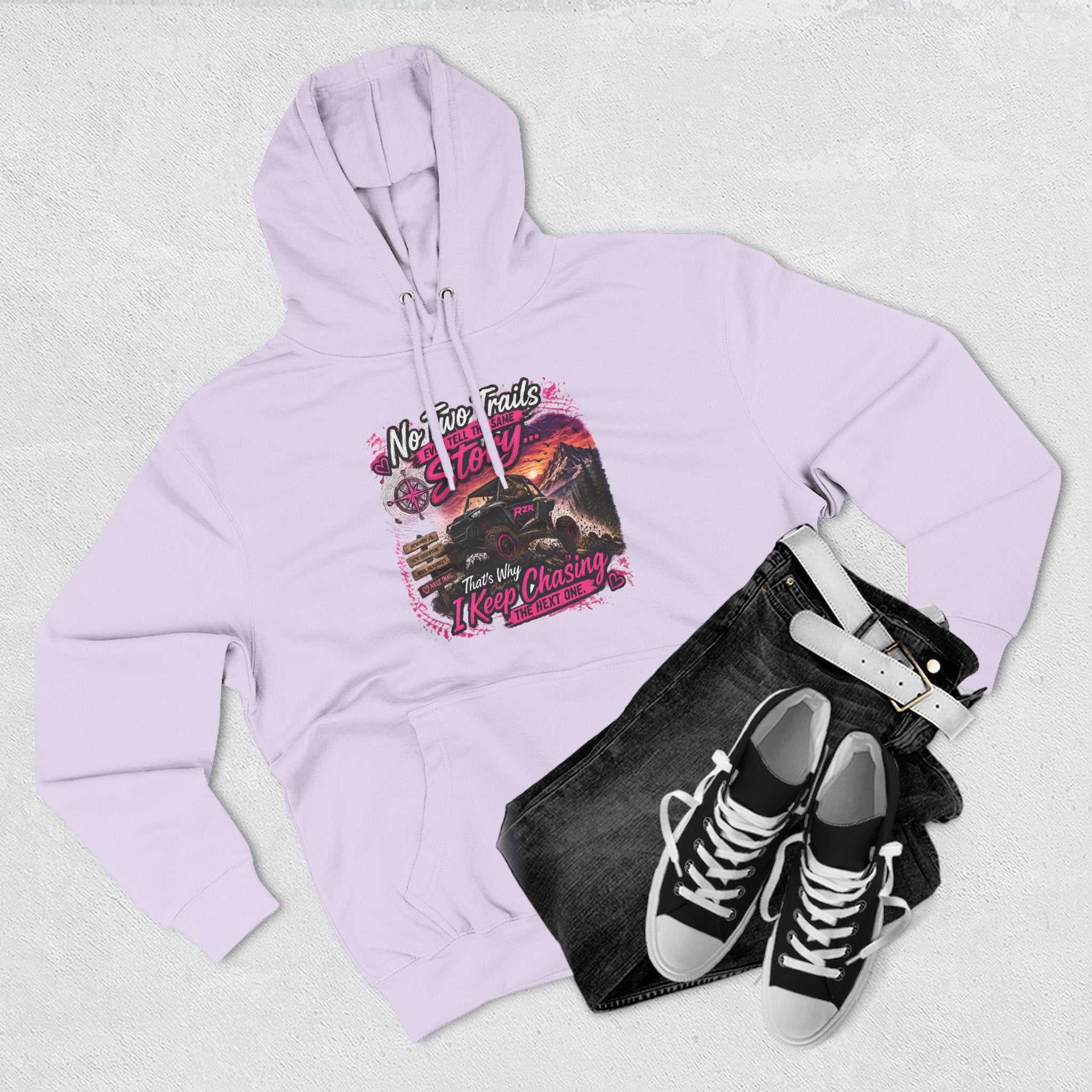 Vintage Desert Motorcycle Hoodie — "Nobody Rides Solo" Retro Biker Graphic
