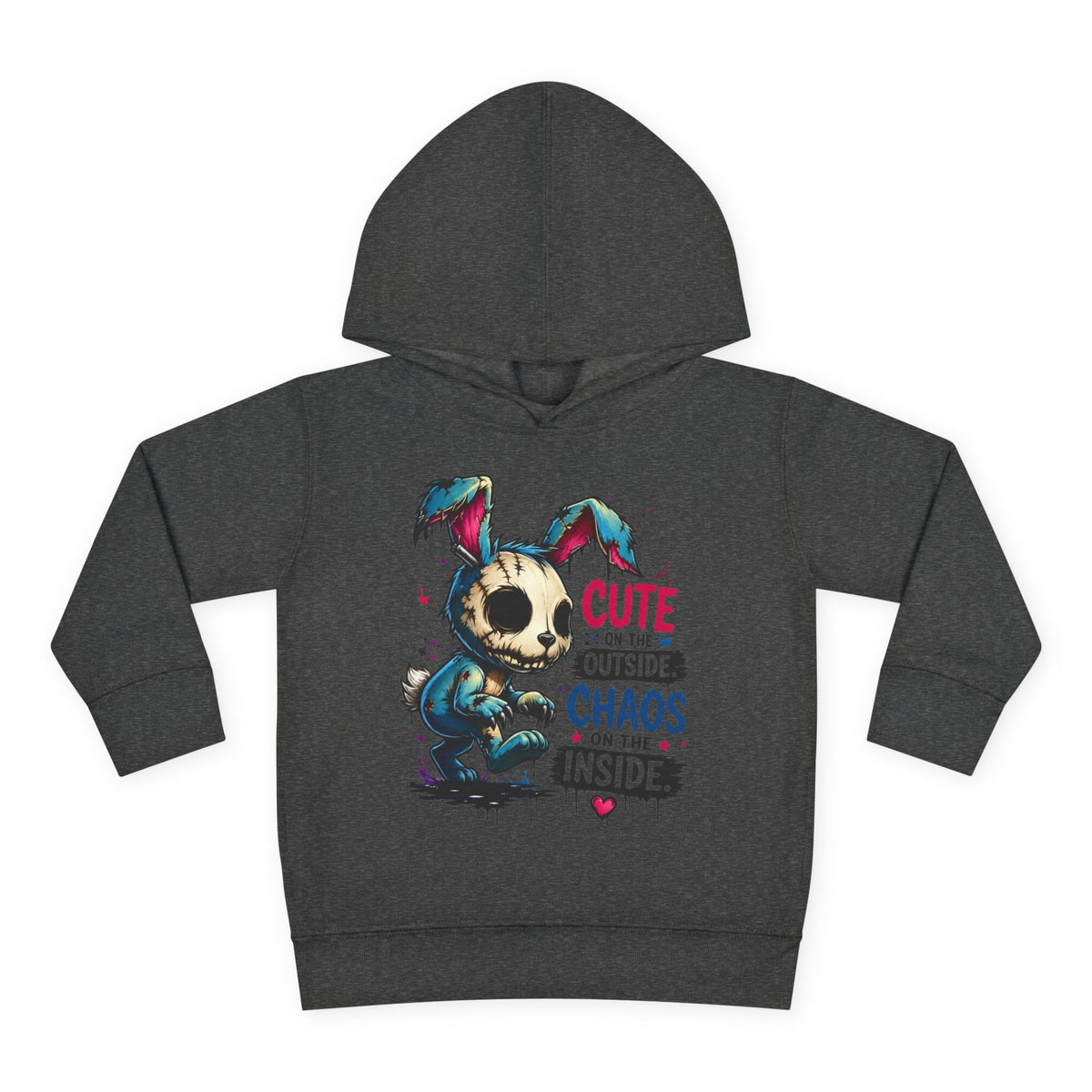 Cute on the outside Choas on the inside Toddler Pullover Fleece Hoodie
