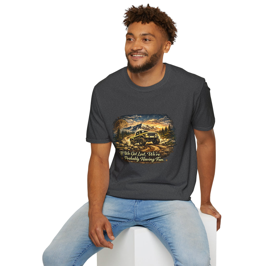 Off-Road Adventure T-Shirt – 'We’ve Got Lost, We’re Probably Having Fun' Scenic Truck Tee