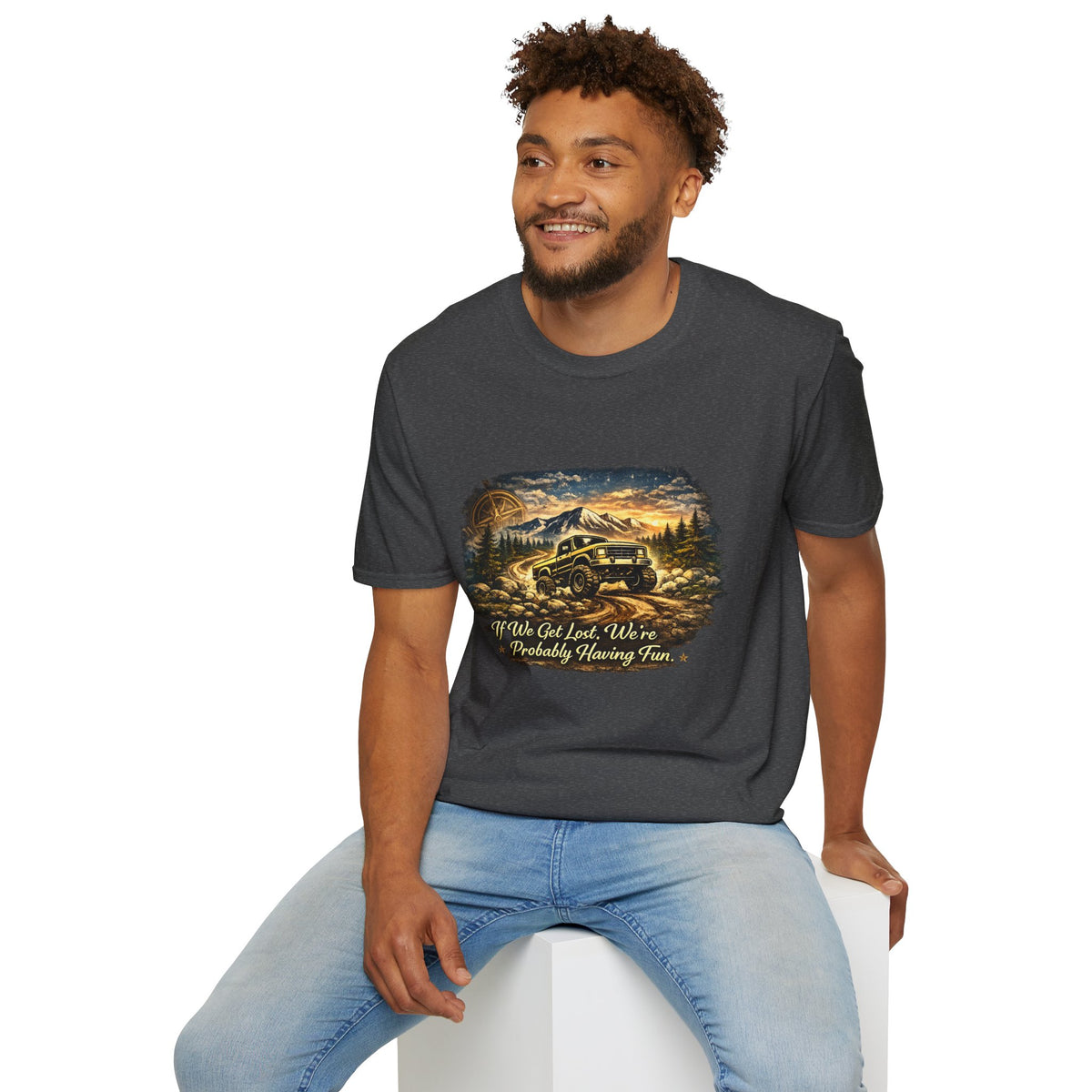 Off-Road Adventure T-Shirt – 'We’ve Got Lost, We’re Probably Having Fun' Scenic Truck Tee