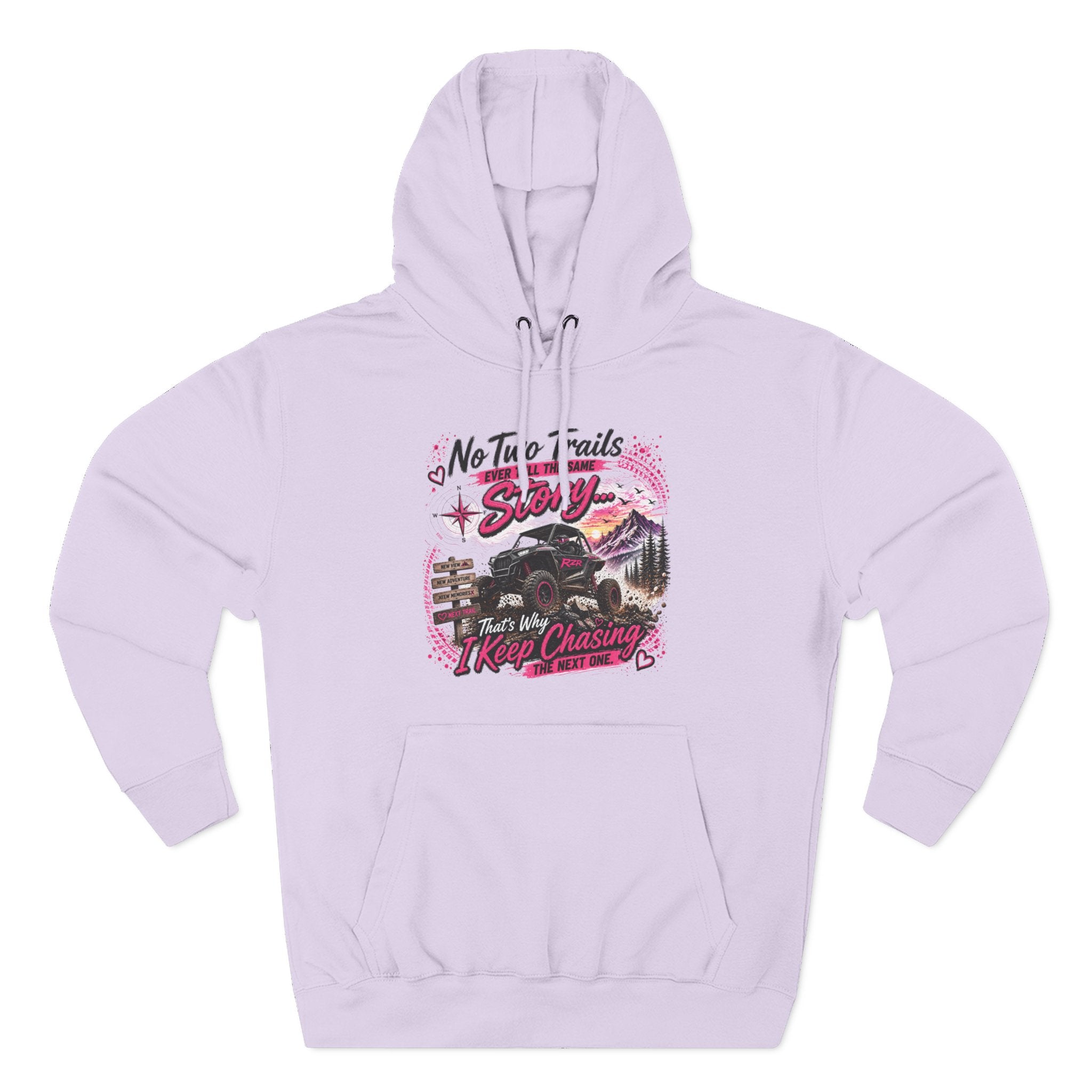 No Two Trails Stay the Same Motorcycle Hoodie – Retro Road Trip Graphic Sweatshirt
