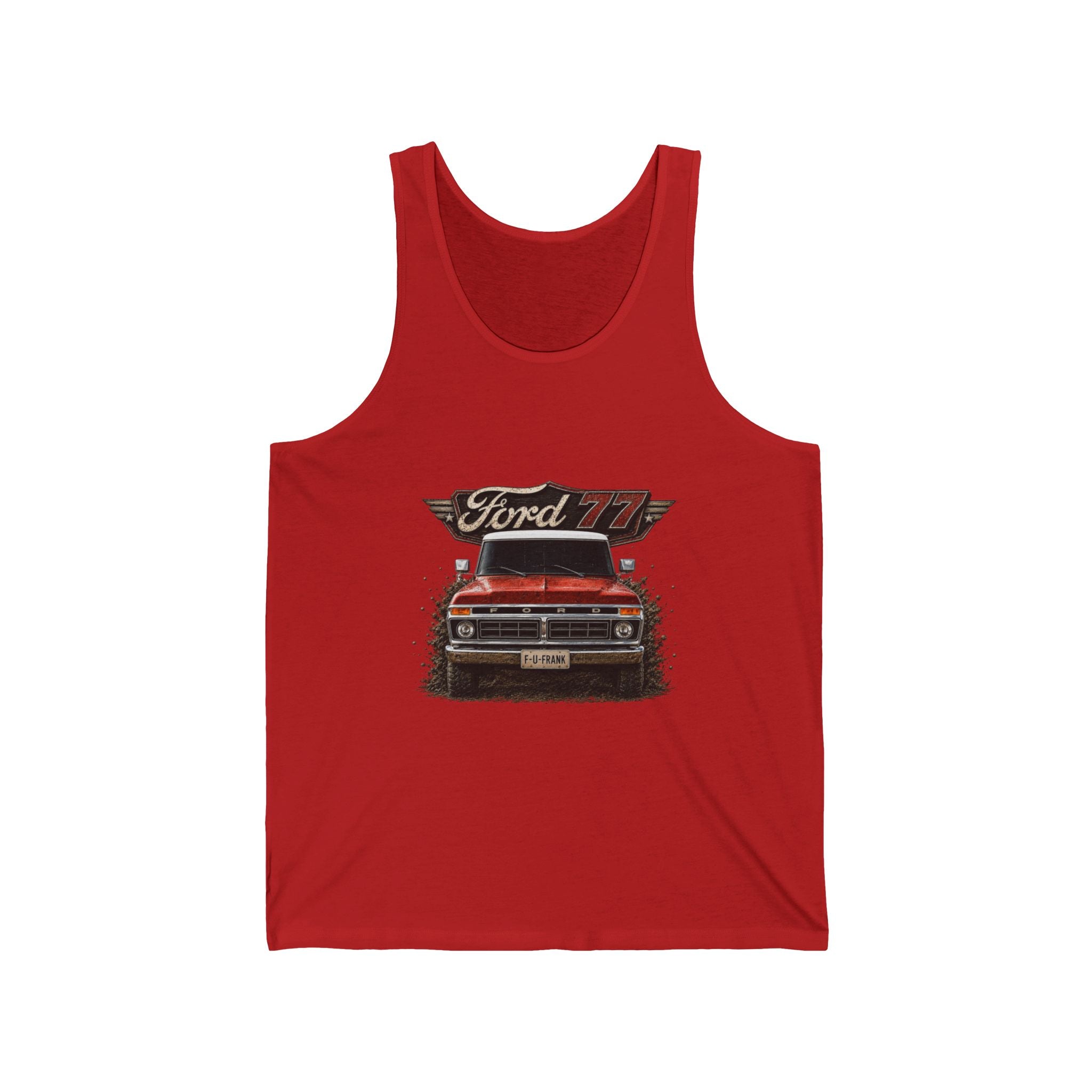 Ford F-150 Vintage Truck Tank Top — Classic Red Pickup Graphic