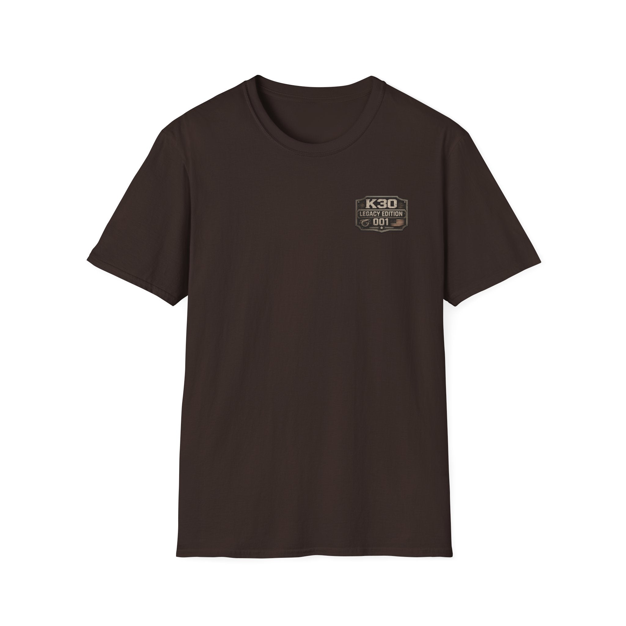 K30 Legacy Edition Badge T-Shirt — 'K30 Legacy Edition 001' Chest Logo