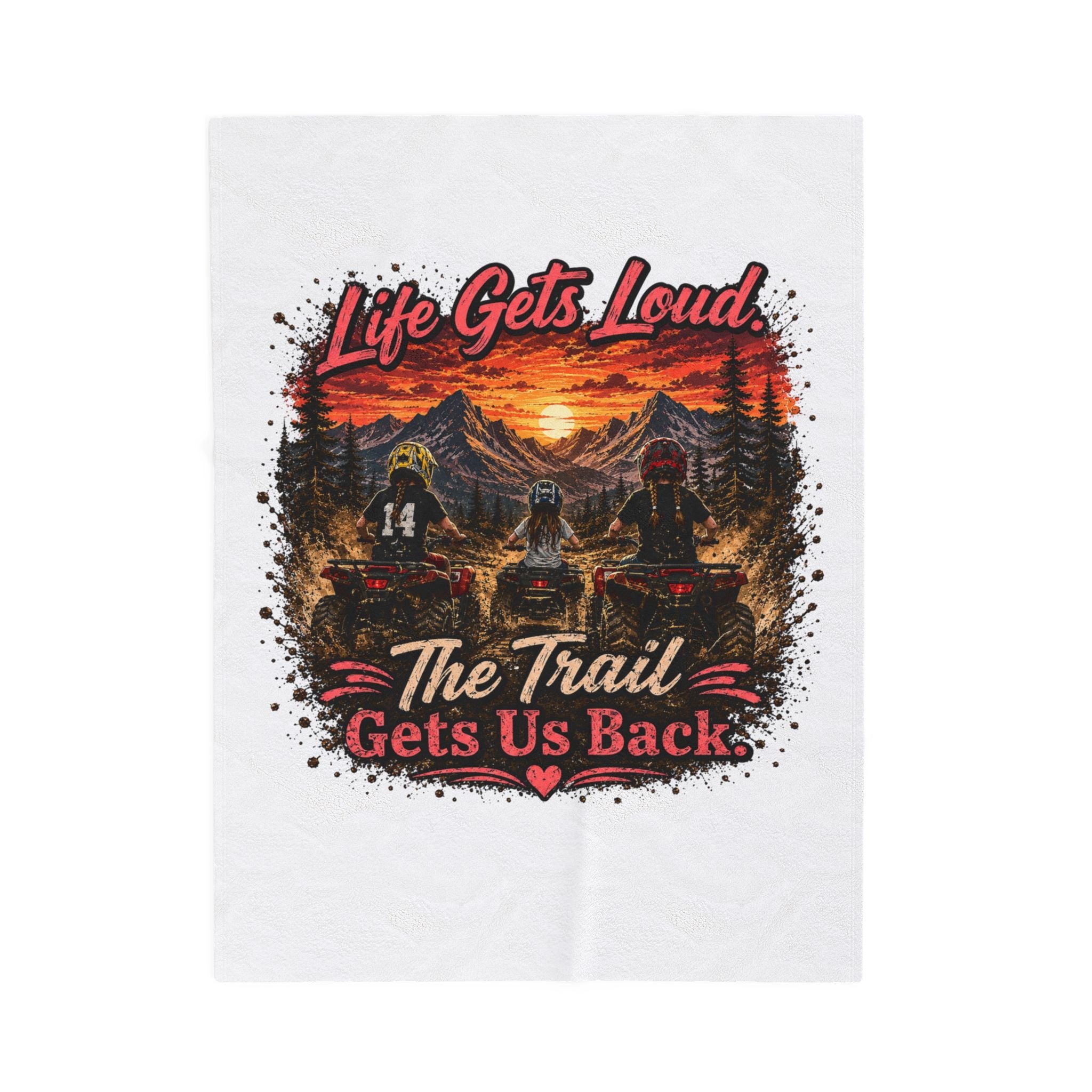 Lets Get Loud Velveteen Plush Blanket
