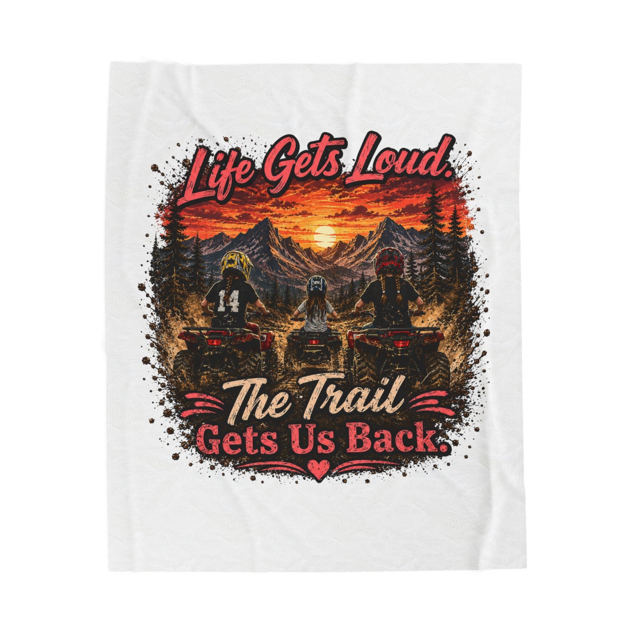Lets Get Loud Velveteen Plush Blanket