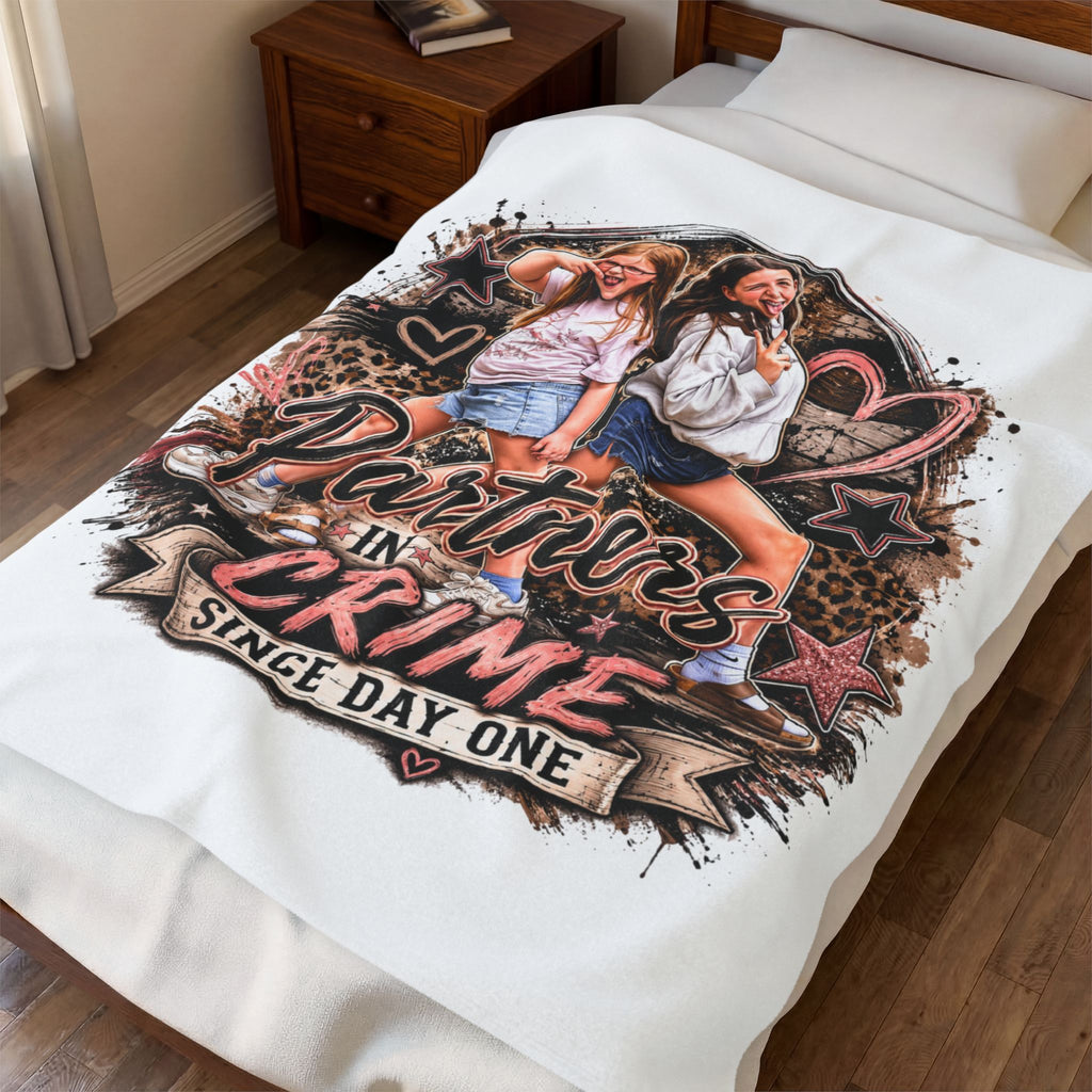 Partners In Crime Velveteen Plush Blanket