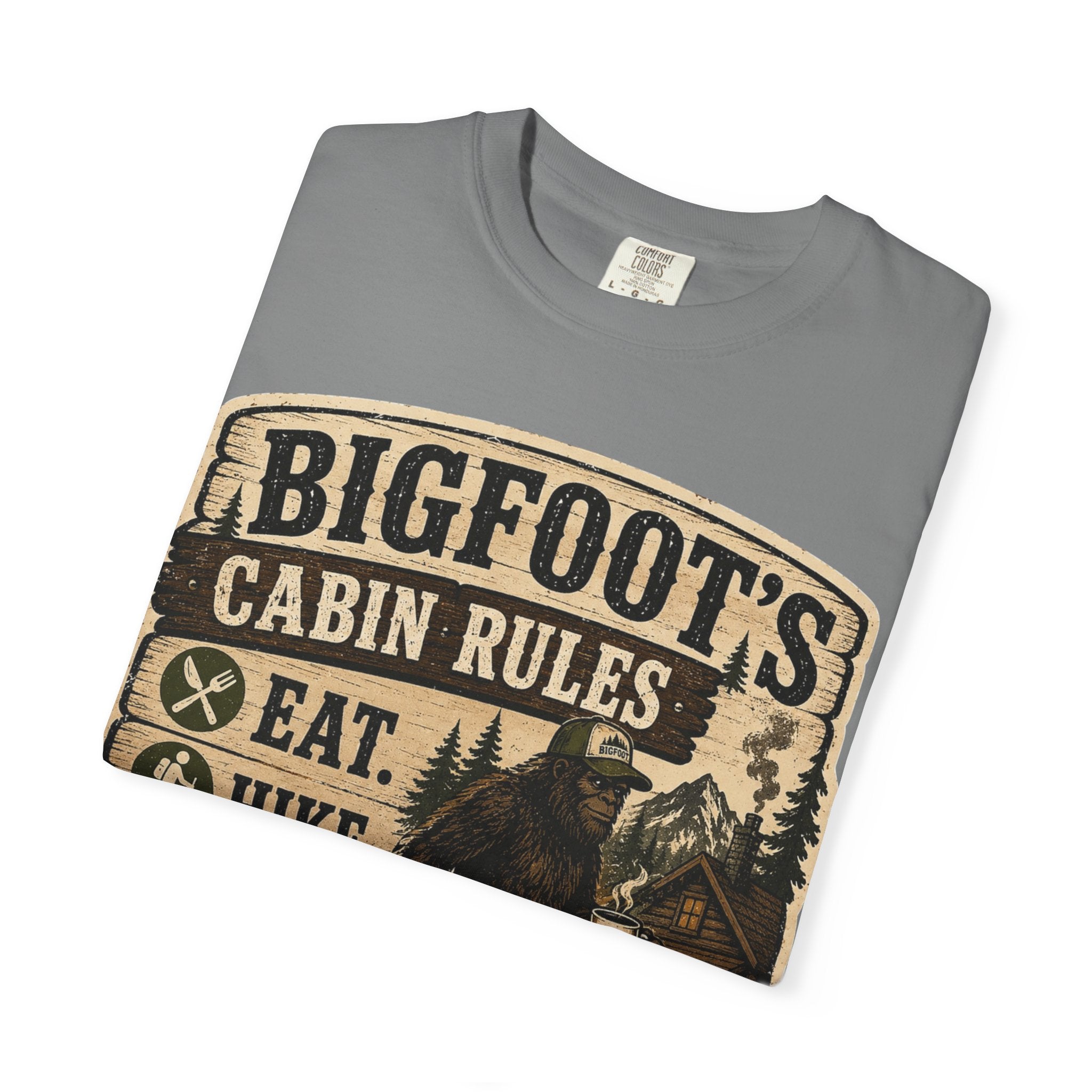 Bigfoot's Cabin Rules T-shirt