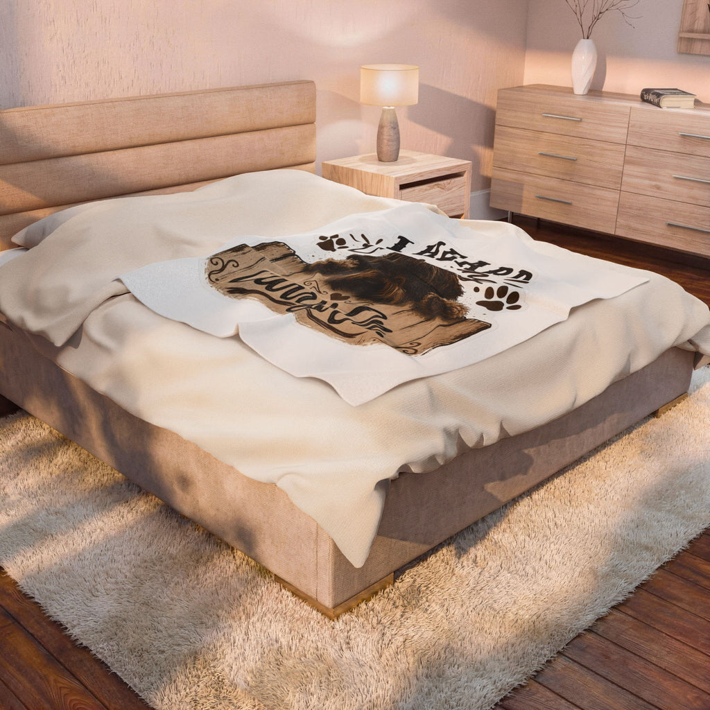 Heard Everything Carry on Velveteen Plush Blanket