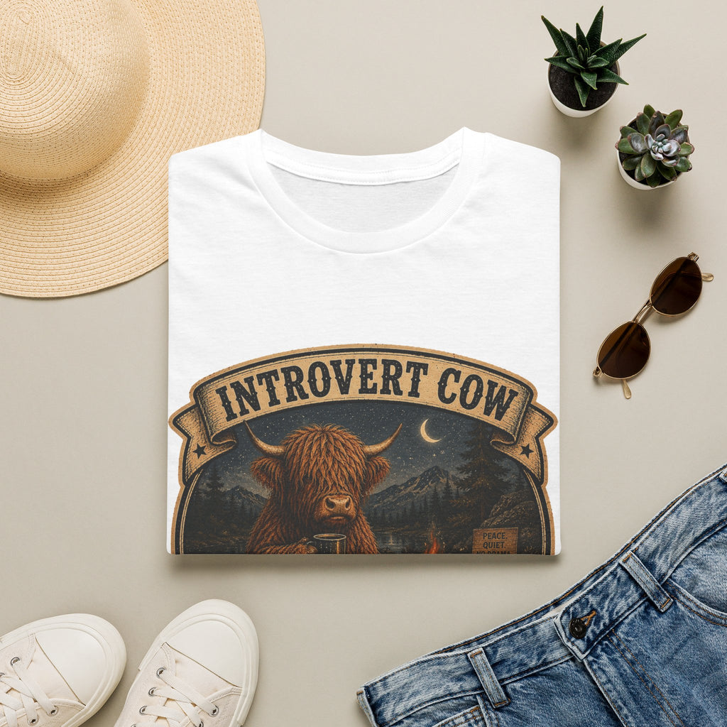 Inrovert Highland Cow Unisex Softstyle T-Shirt