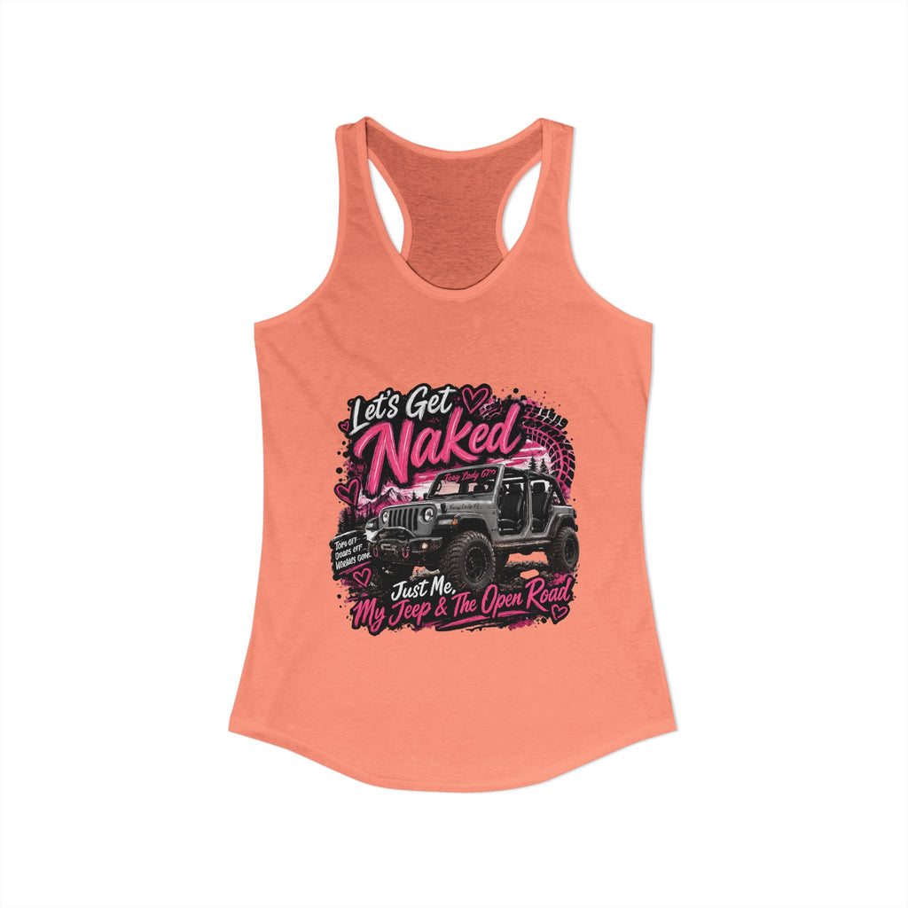 Let's Get Naked Jeep Women's Ideal Racerback Tank