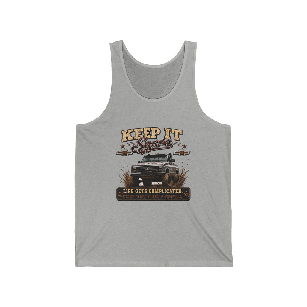 Keep It Simple Truck Tank Top — Vintage Pickup Graphic