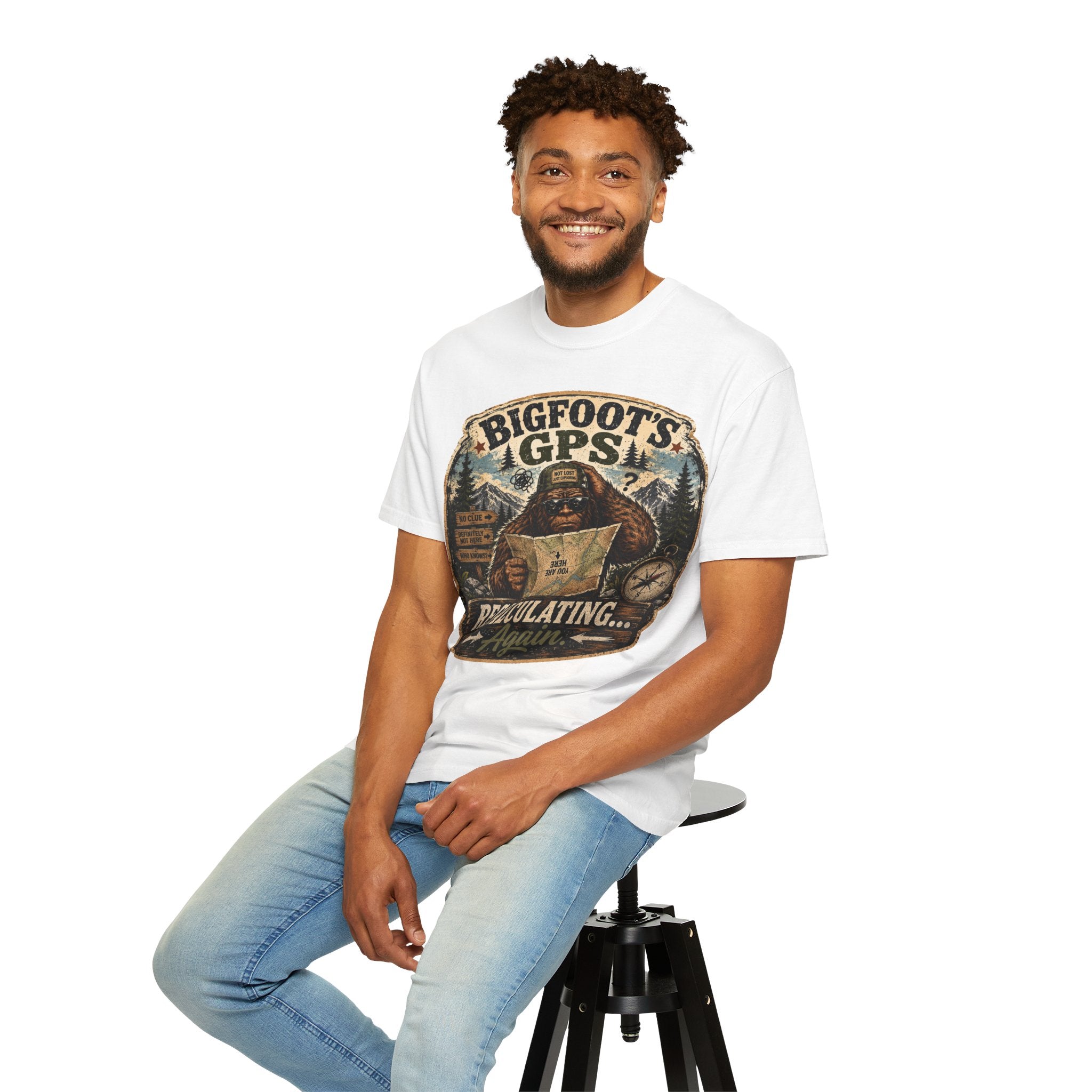 Bigfoot’s GPS Recalculating T-shirt