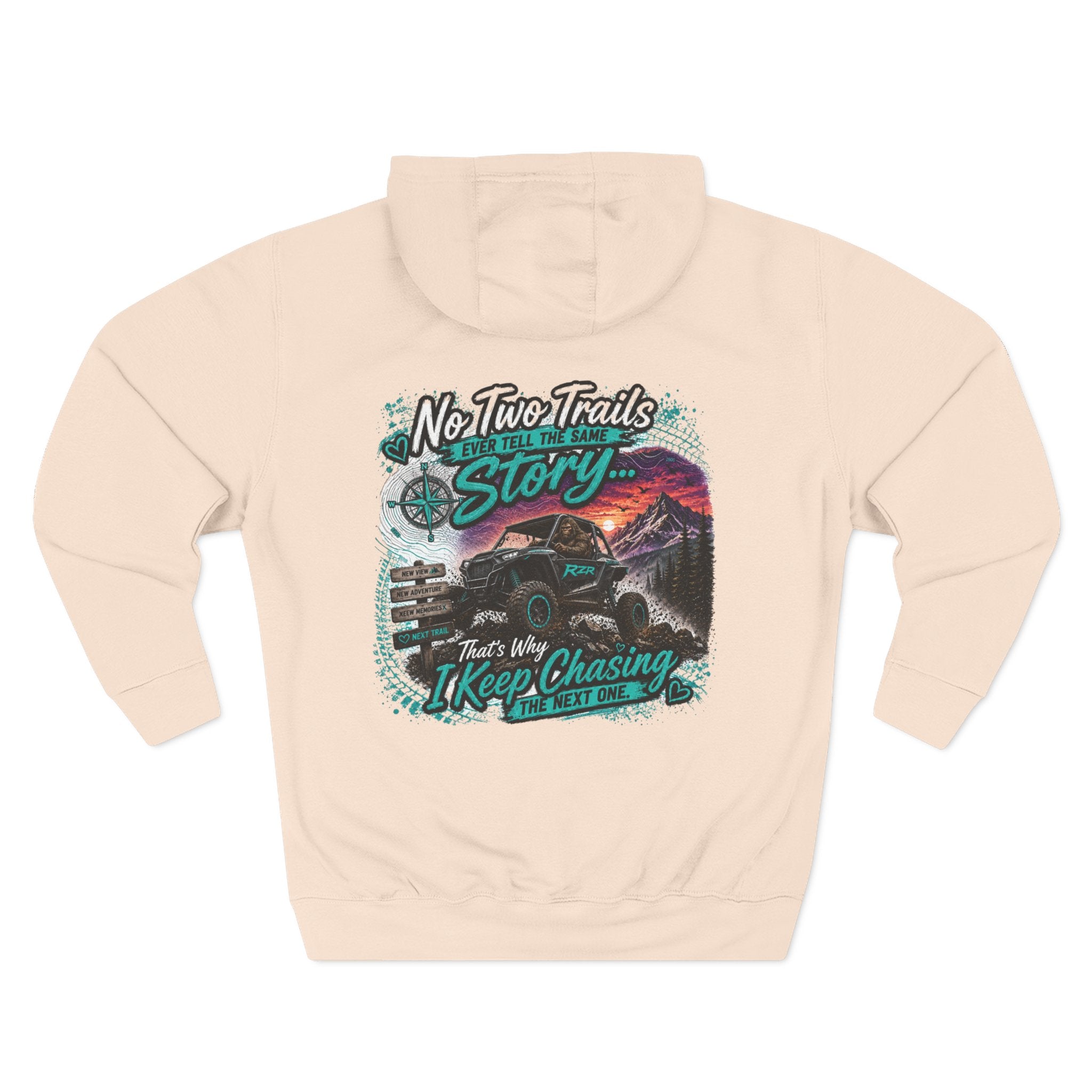 "No Two Trails Tell the Same Story" Adventure Graphic Pullover - Off-Road Hoodie