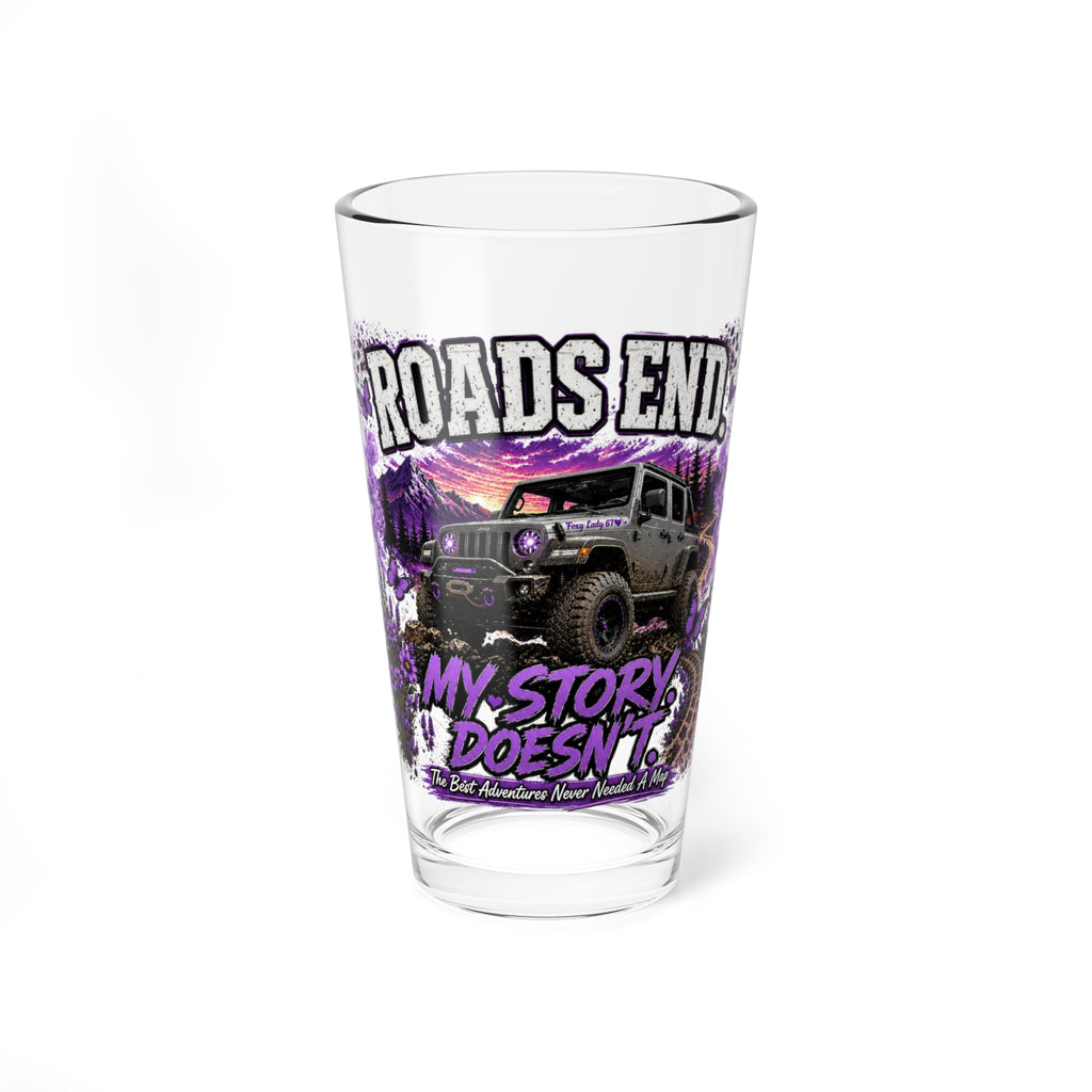 Roads End Jeep - Mixing Glass