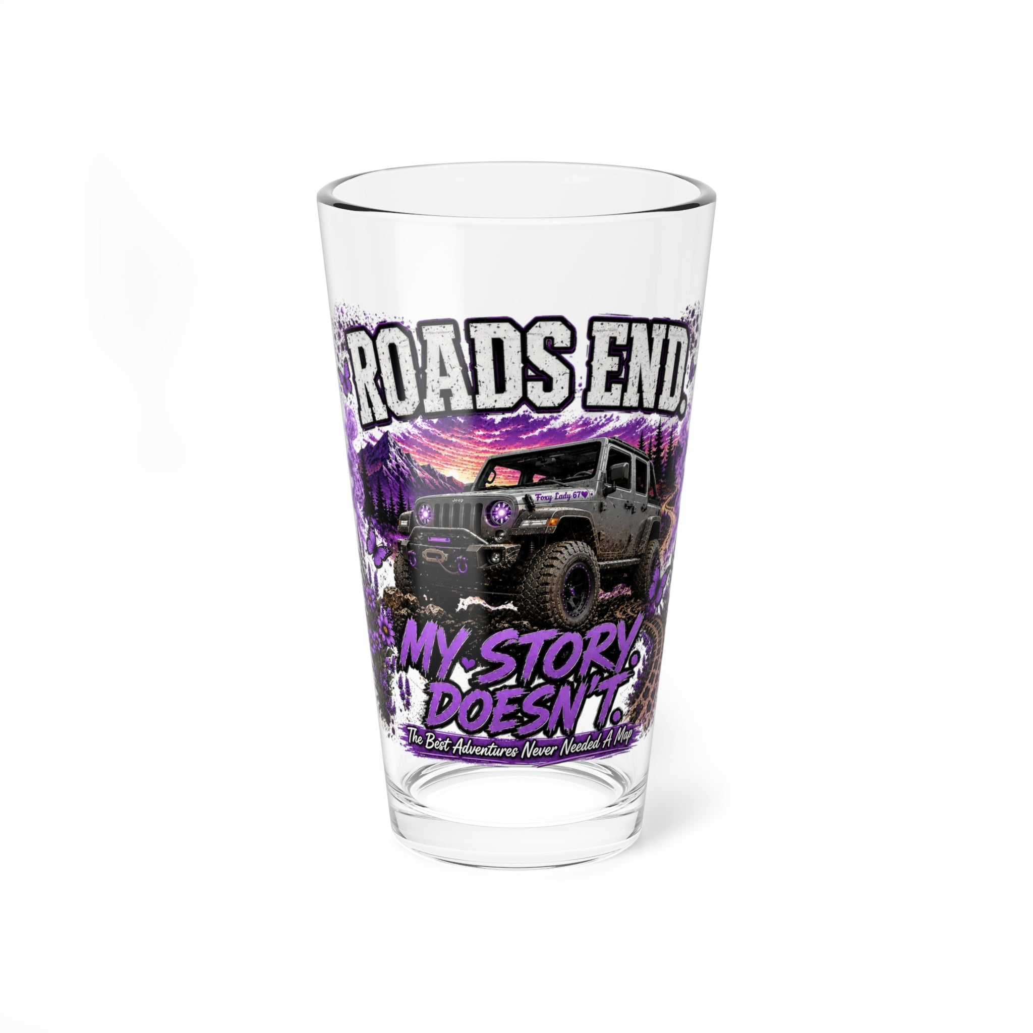Roads End Jeep - Mixing Glass