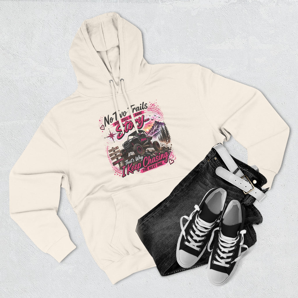 No Two Trails Stay the Same Motorcycle Hoodie – Retro Road Trip Graphic Sweatshirt