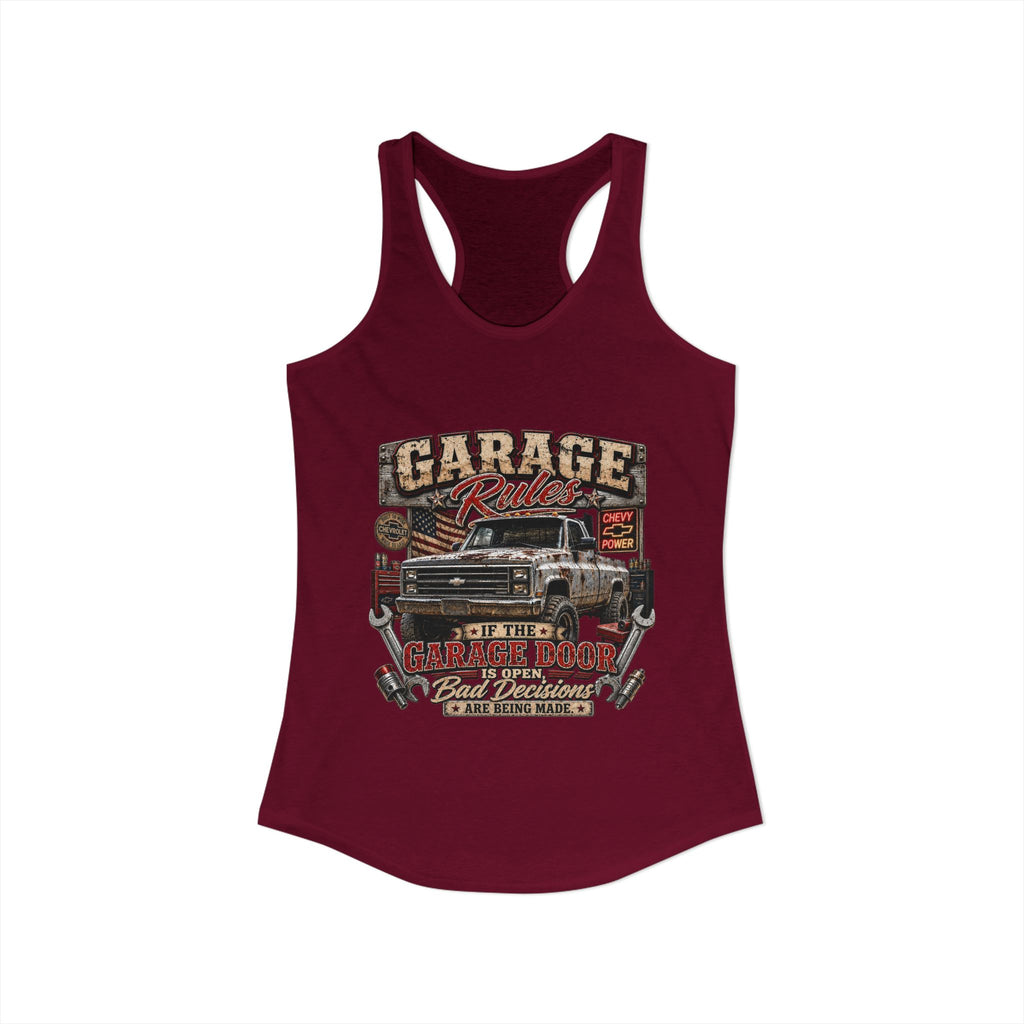 Garage Rules Ideal Racerback Tank