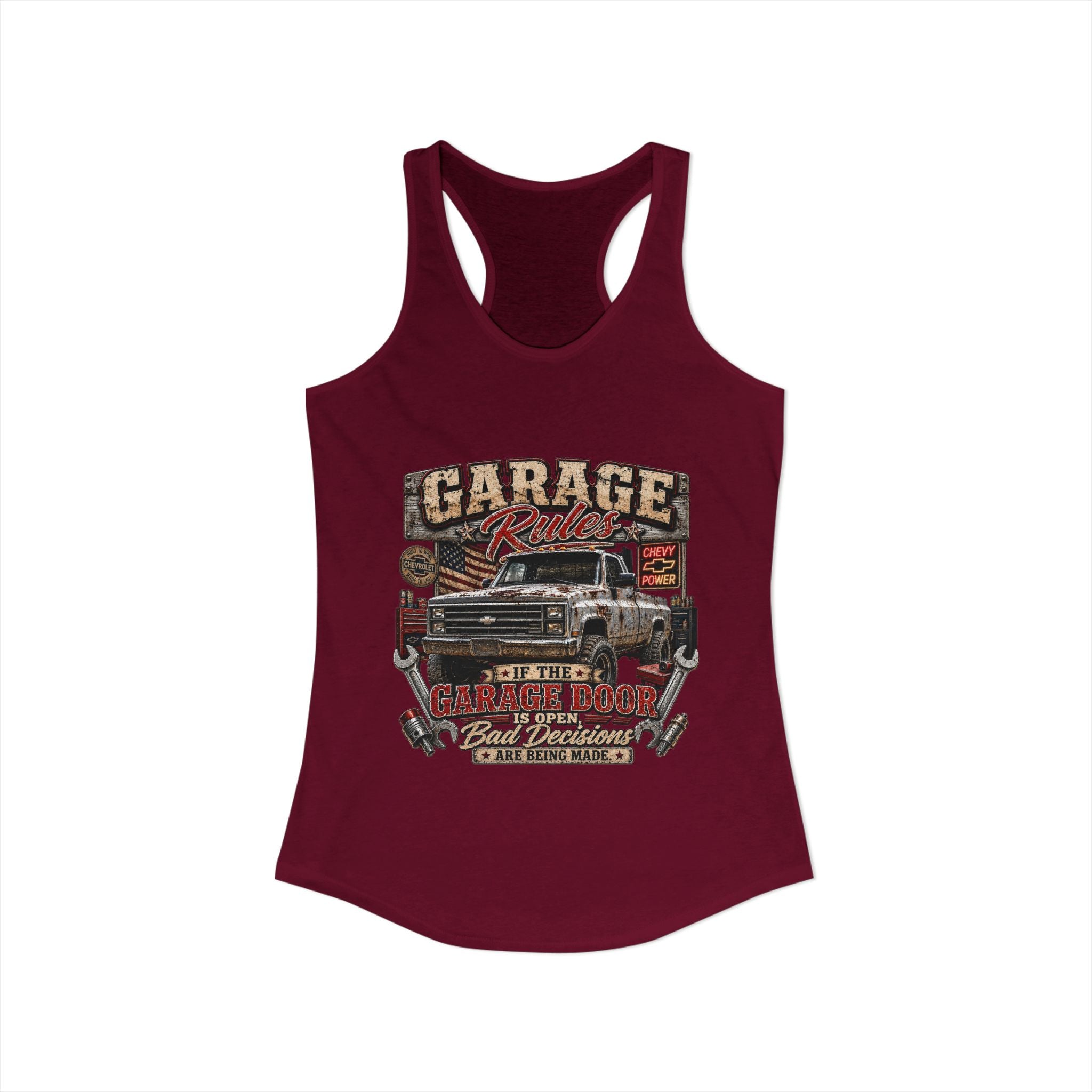 Garage Rules Ideal Racerback Tank