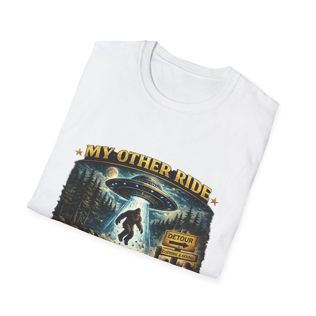 UFO Tee — "My Other Ride is Unconfirmed" Alien Abduction T-Shirt