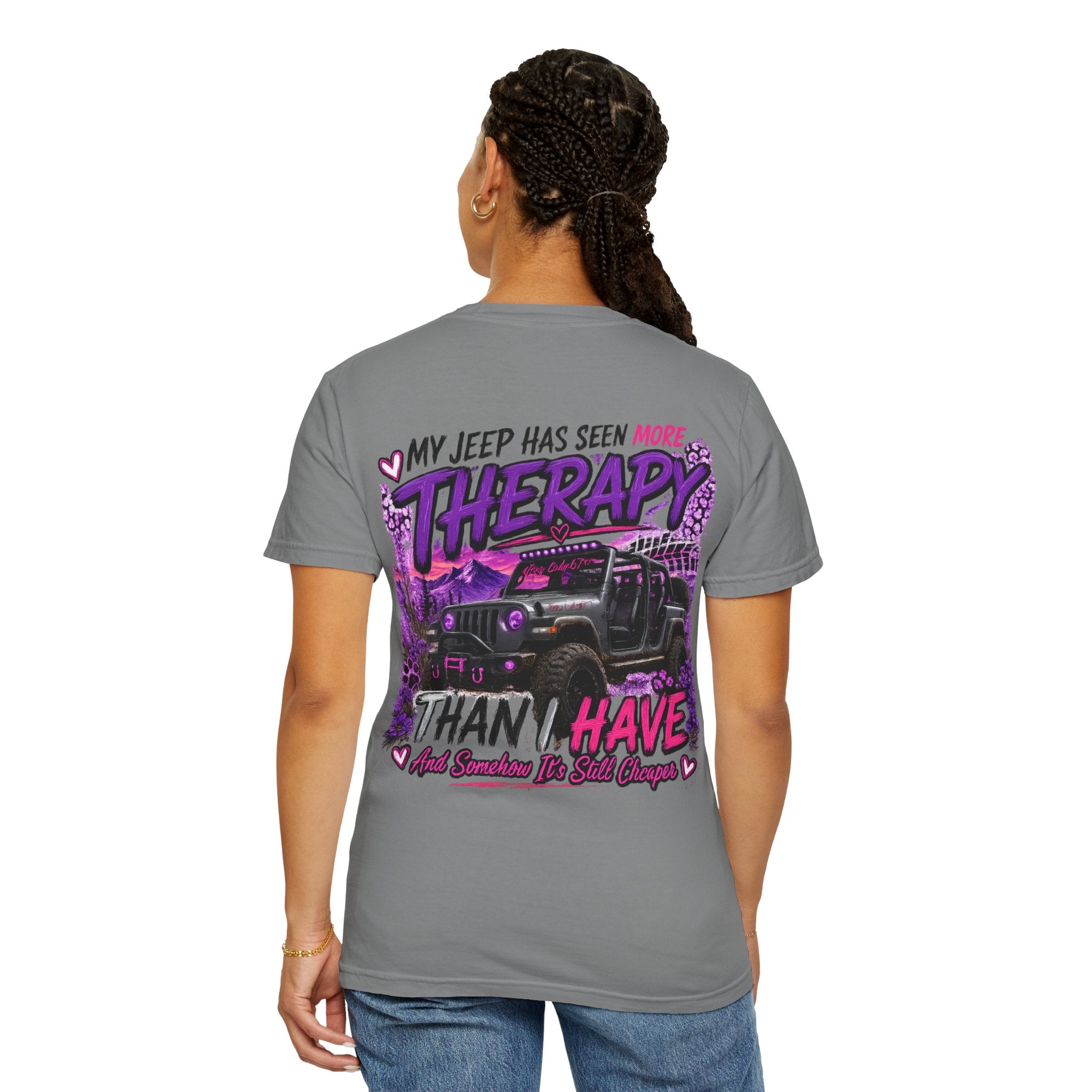 Jeep Therapy T‑Shirt — My Jeep Has Seen More Therapy Than I Have Graphic Tee