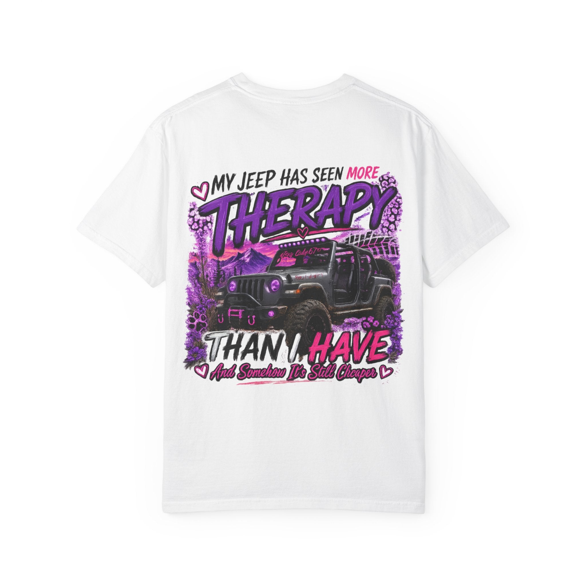 Jeep Therapy T‑Shirt — My Jeep Has Seen More Therapy Than I Have Graphic Tee