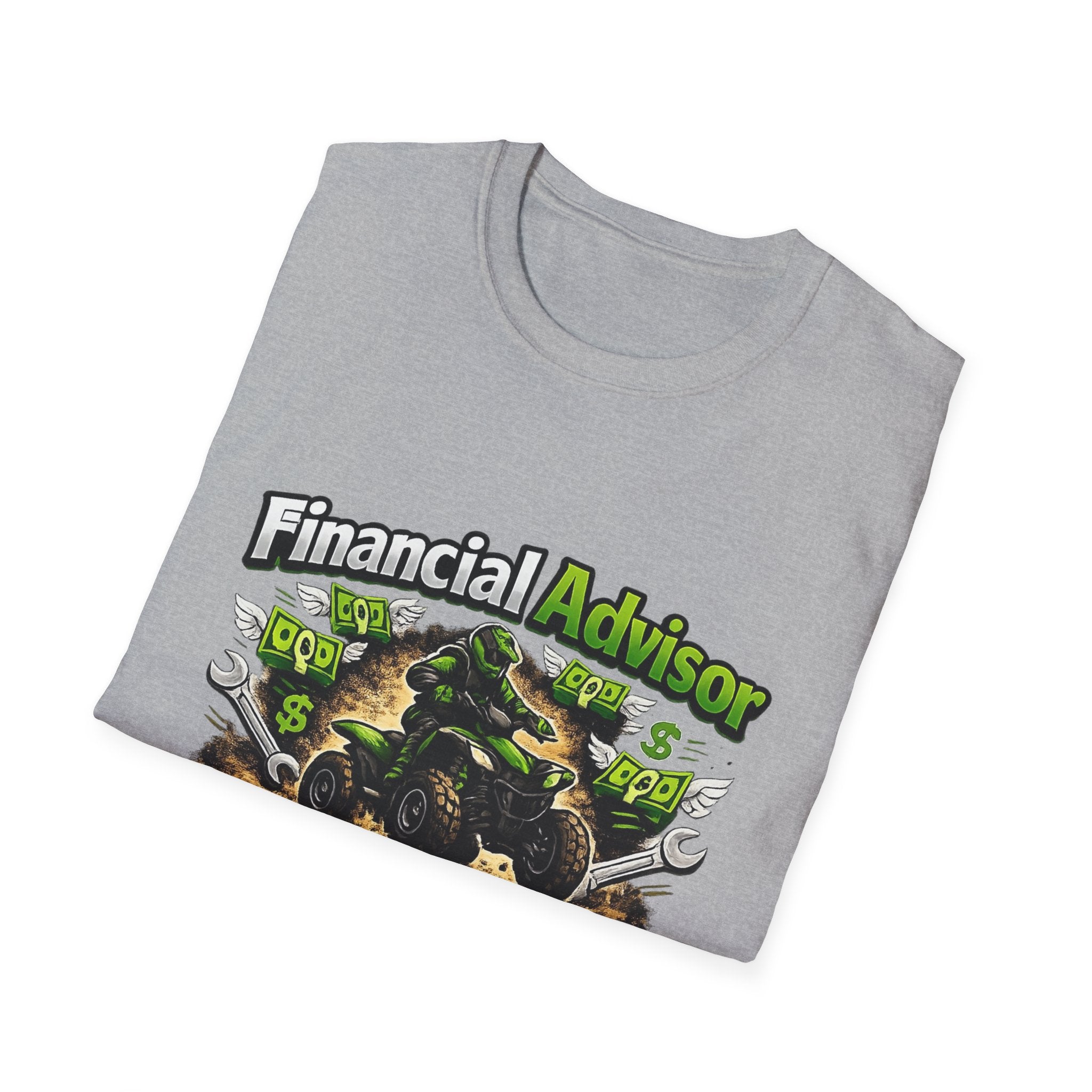 Financial Advisor ATV T‑Shirt — "Apparently I Know More ATV Parts" Money Mechanic Tee