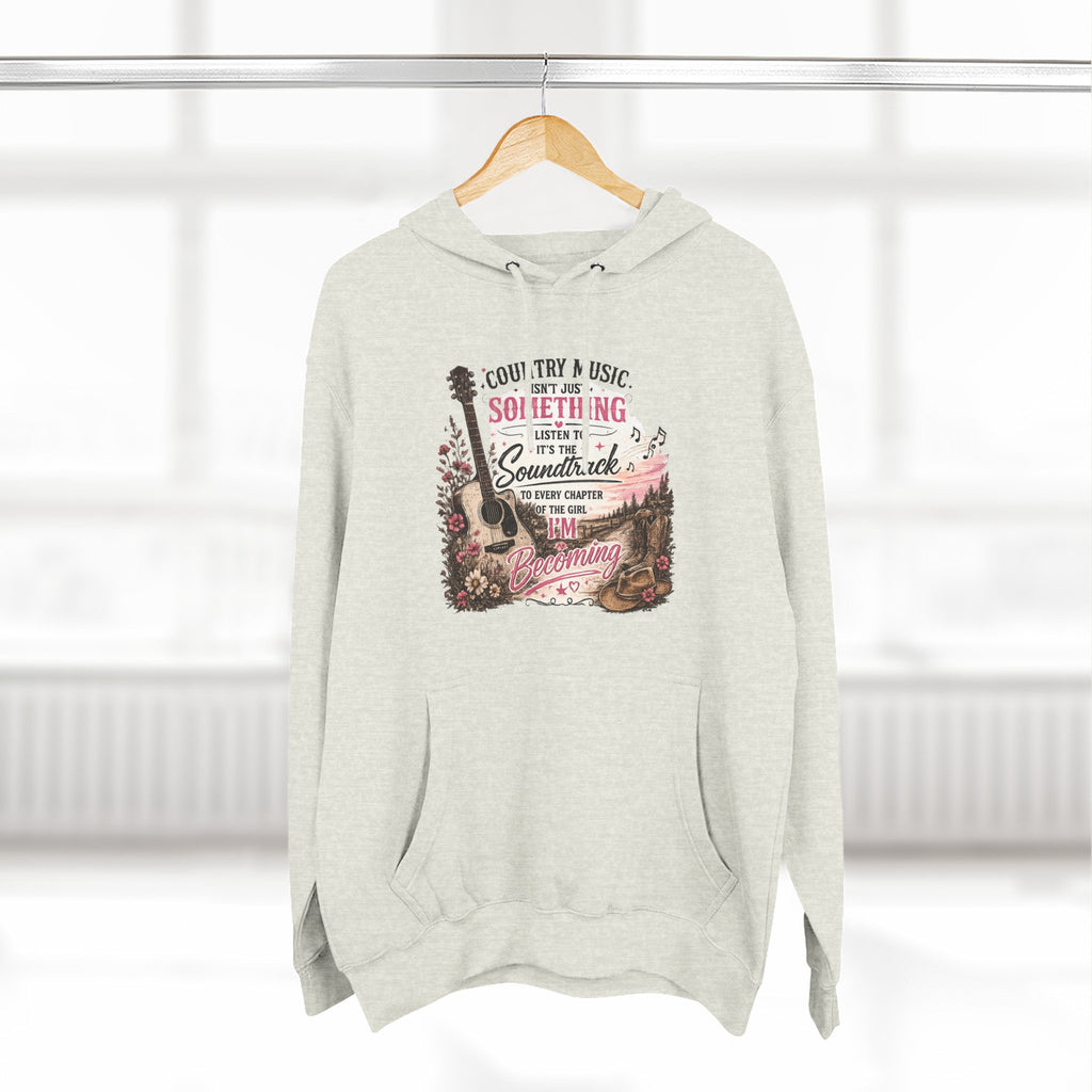 Country Music Soundtrack Hoodie — Vintage Guitar Scenic Graphic